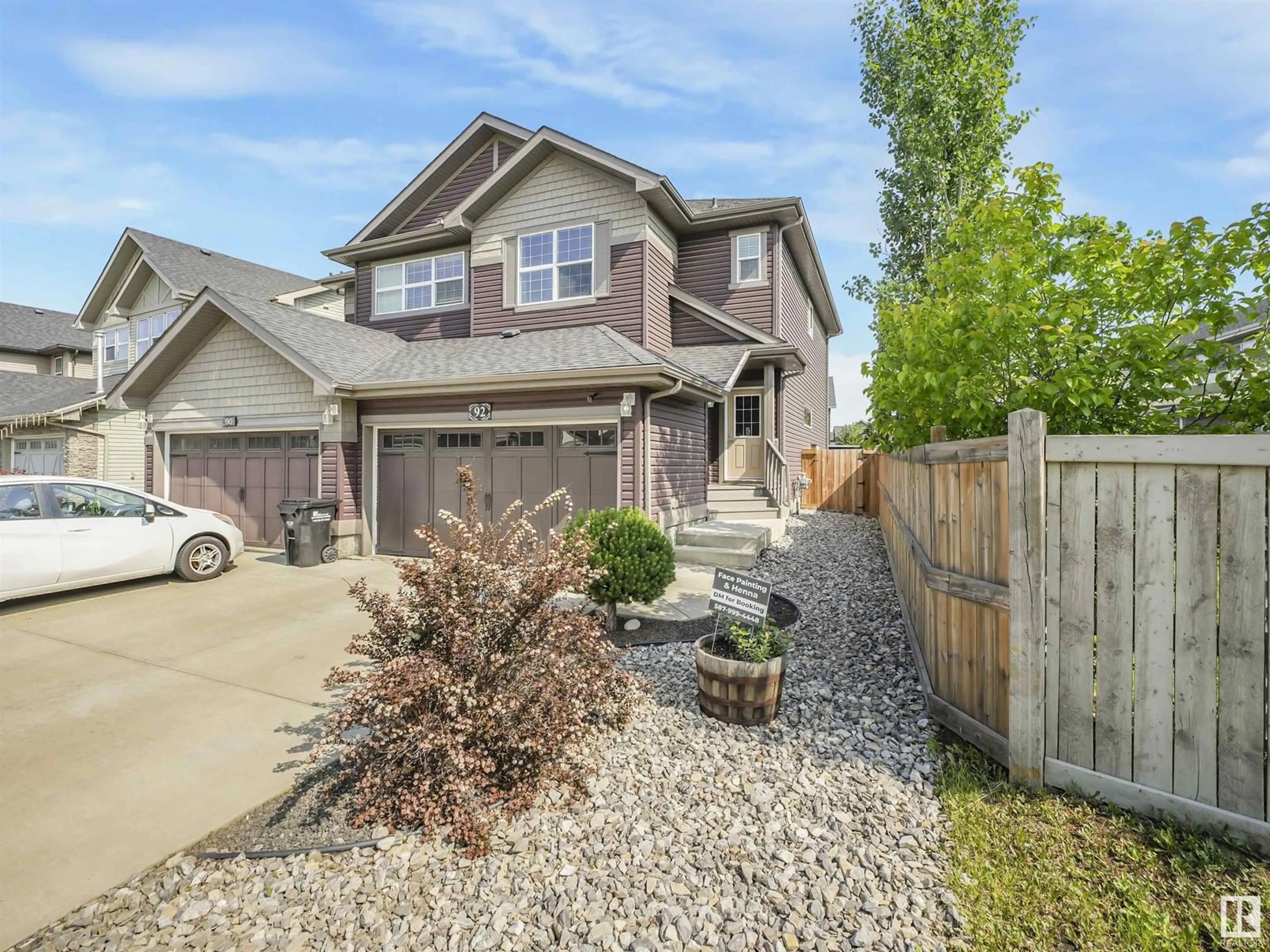 Home with brick exterior material, street for 92 ABBEY RD, Sherwood Park Alberta T8H0Z1