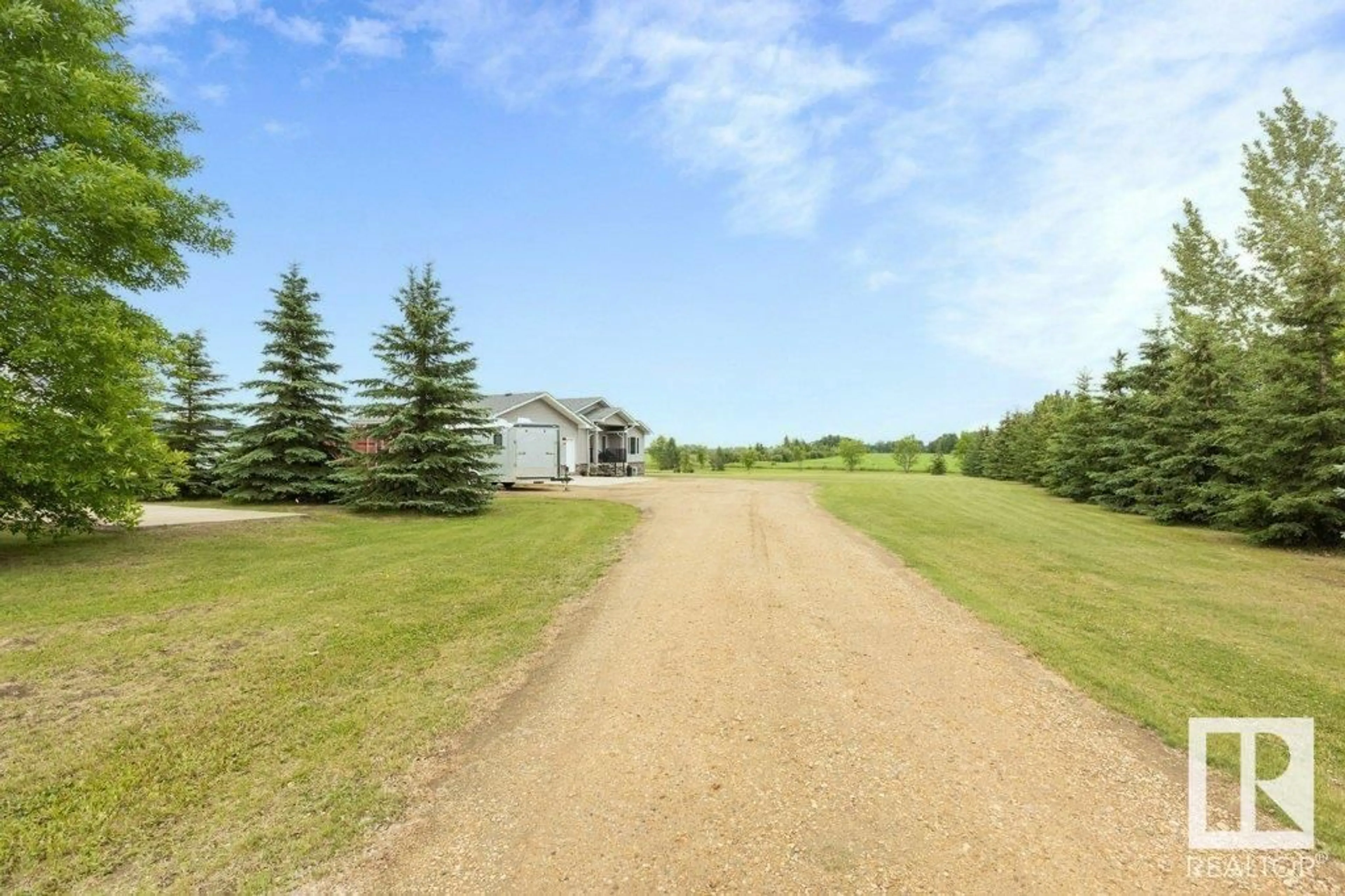 A pic from outside/outdoor area/front of a property/back of a property/a pic from drone, street for 1 RR 263, Rural Westlock County Alberta T7P2N9