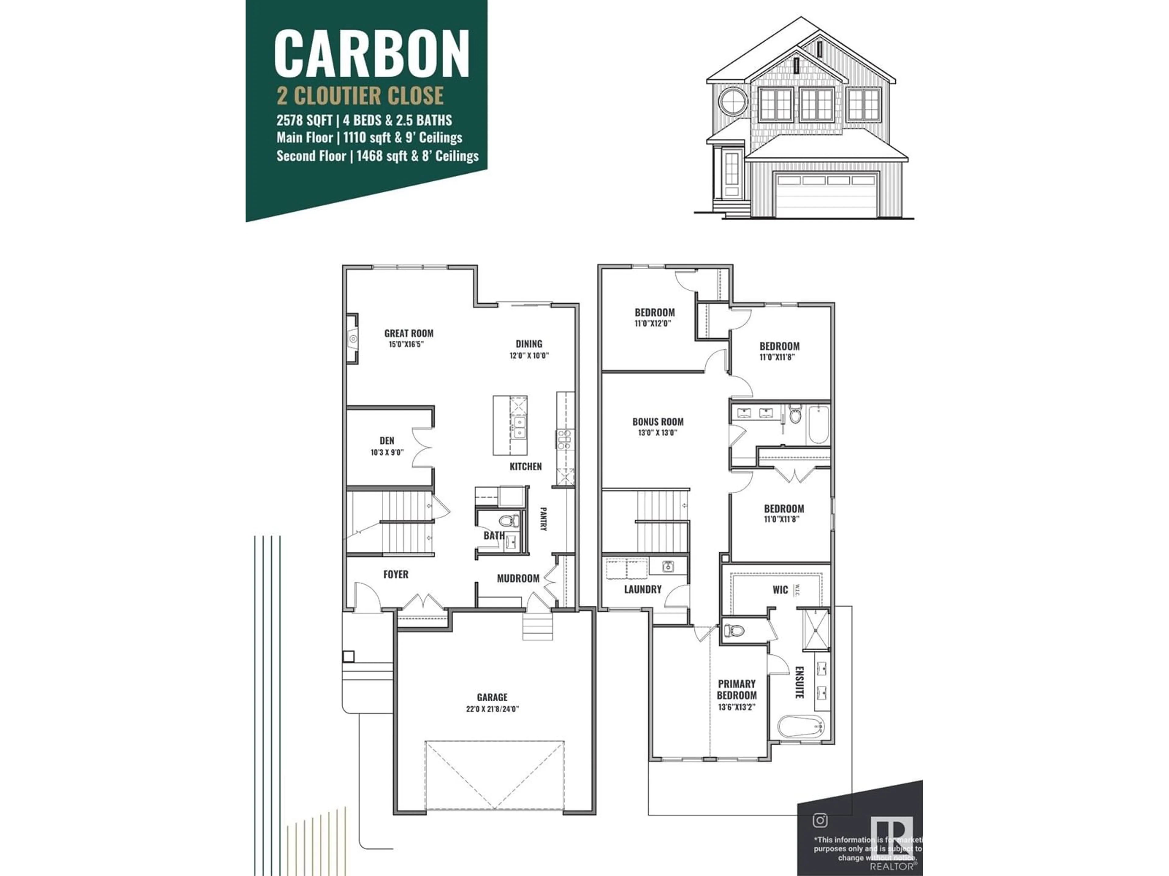 Floor plan for 2 CLOUTIER CL, St. Albert Alberta T8T2C9