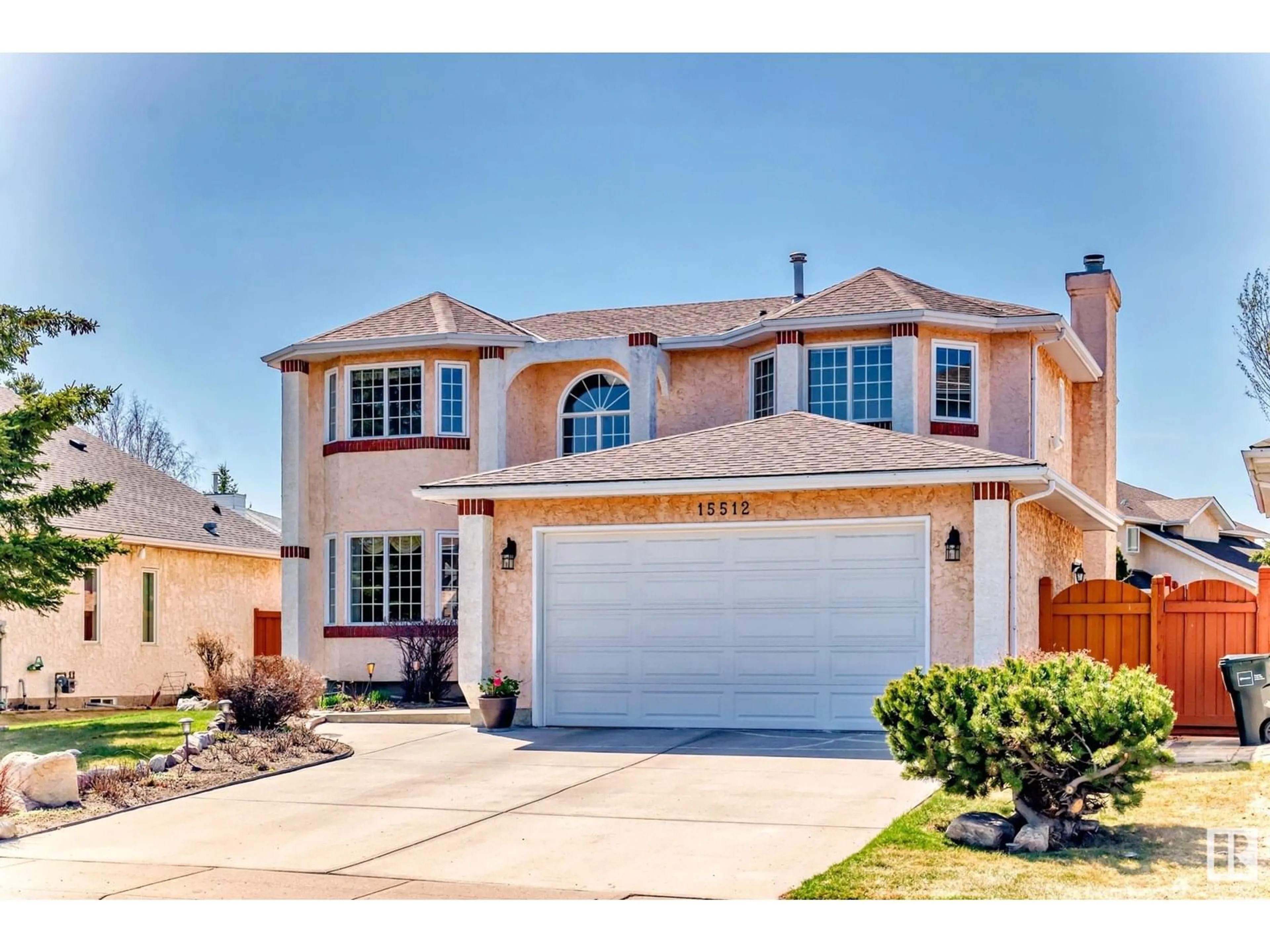 Home with vinyl exterior material, street for 15512 132 ST NW, Edmonton Alberta T6V1B7