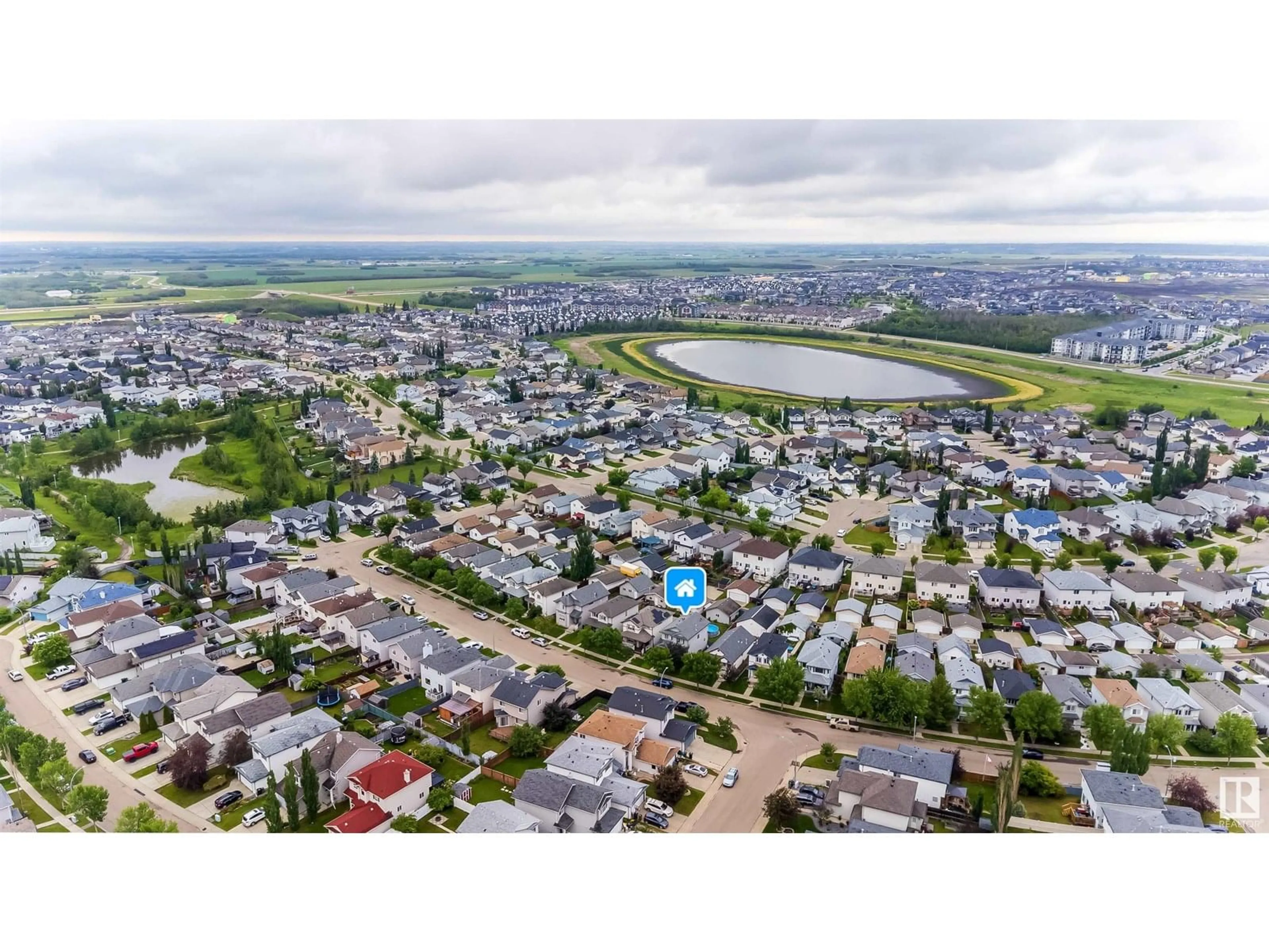 A pic from outside/outdoor area/front of a property/back of a property/a pic from drone, water/lake/river/ocean view for 17409 88 ST, Edmonton Alberta T5Z3Z2