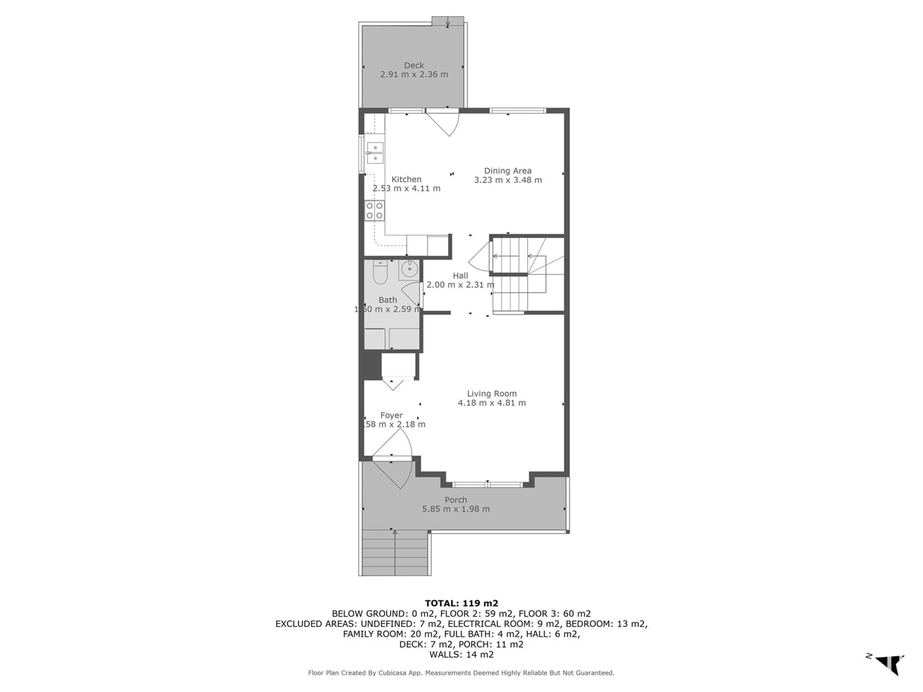 Floor plan for 17409 88 ST, Edmonton Alberta T5Z3Z2