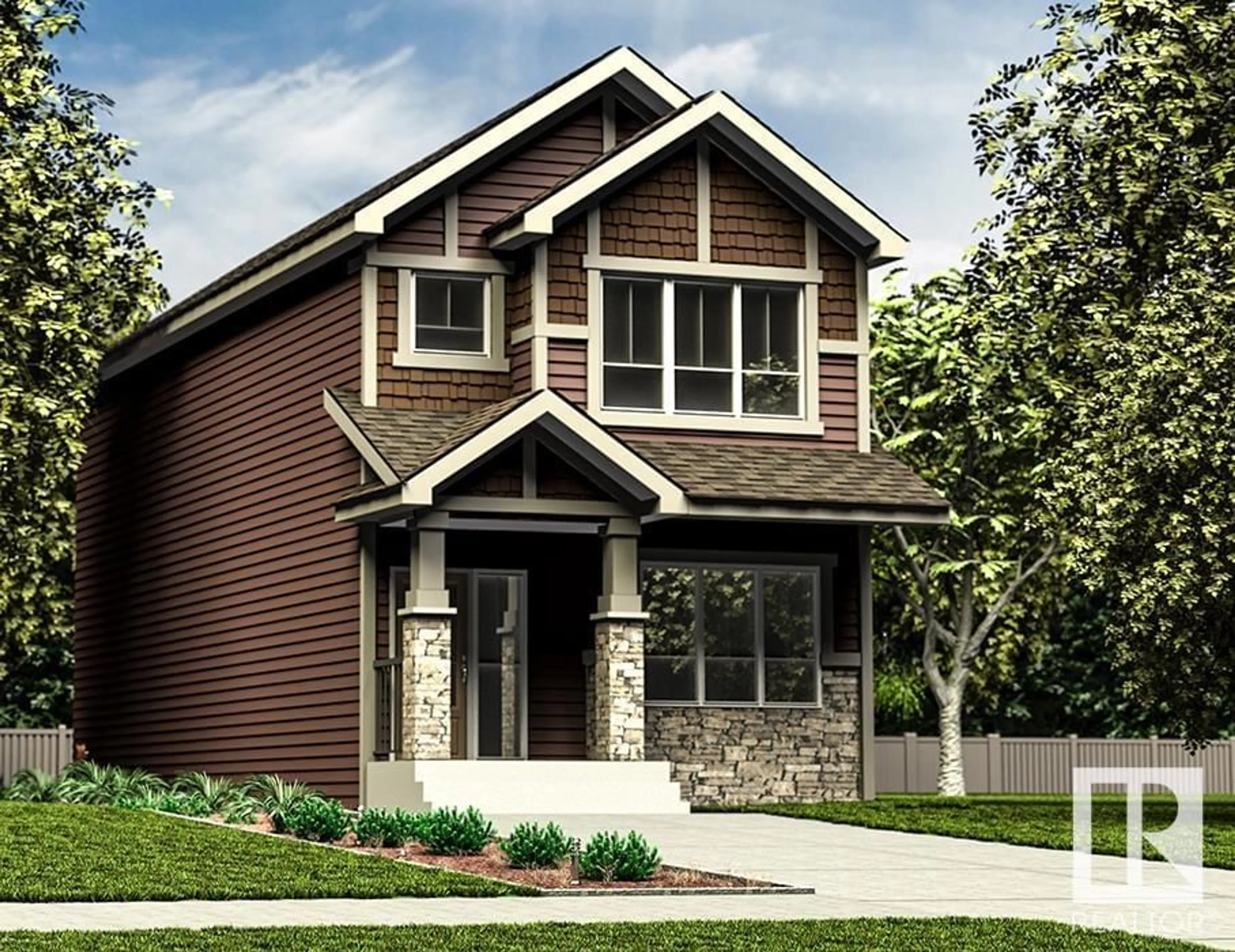 Home with brick exterior material, street for NW - 20604 42 AV, Edmonton Alberta T6M3E3