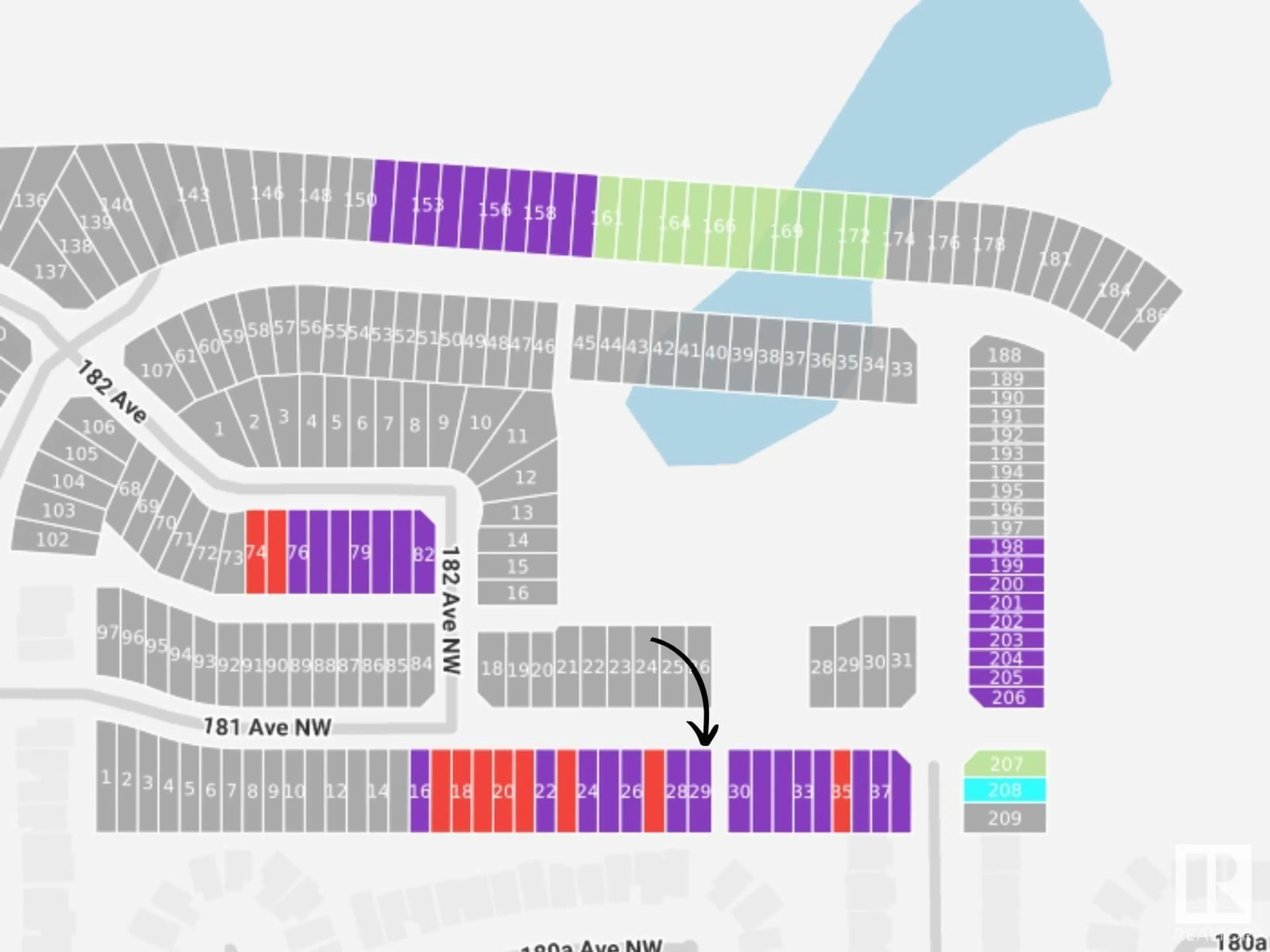 Picture of a map for 8603 181 AV, Edmonton Alberta T5Z0X1