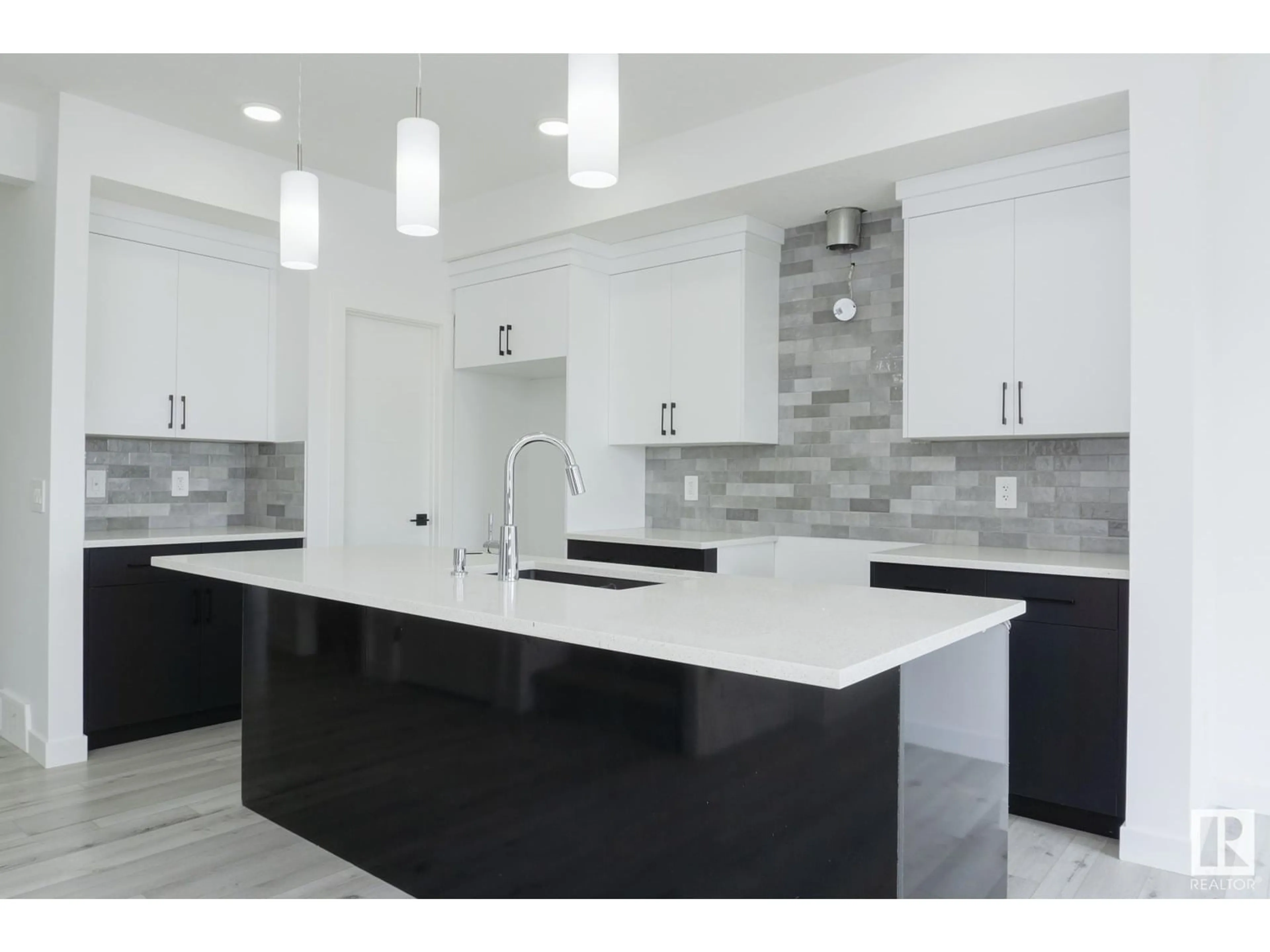 Contemporary kitchen, ceramic/tile floor for 4215 66 ST, Beaumont Alberta T4X0W8
