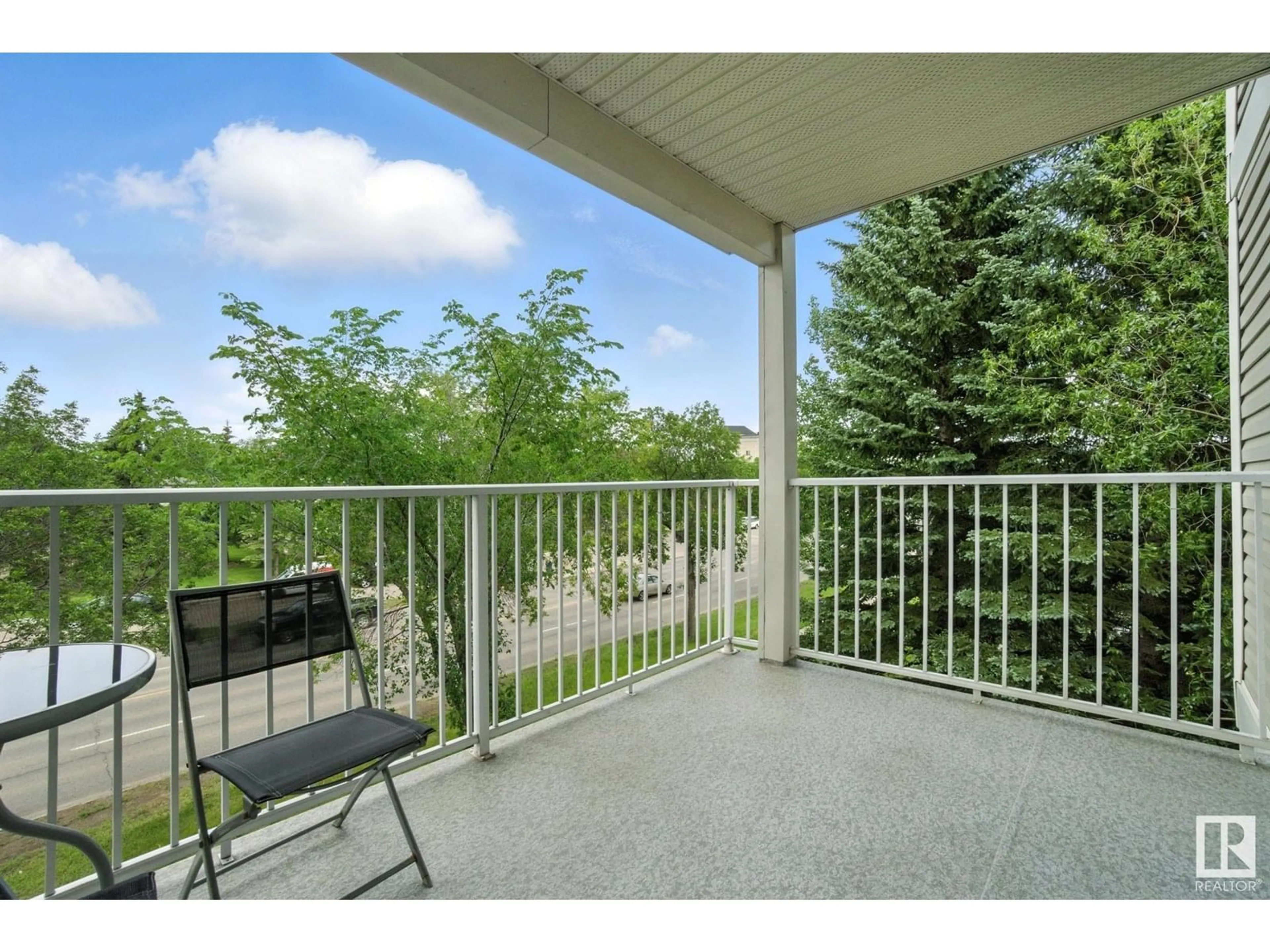 Patio, water/lake/river/ocean view for #307 - 8715 82 AV, Edmonton Alberta T6C4R6