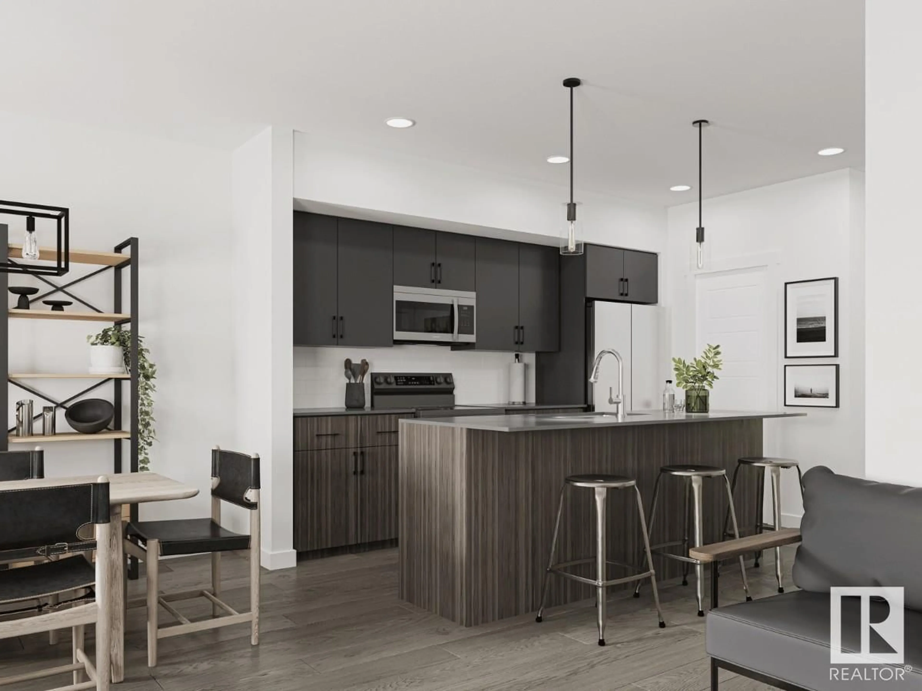 Open concept kitchen, unknown for 8535 181 AV, Edmonton Alberta T5Z0X1