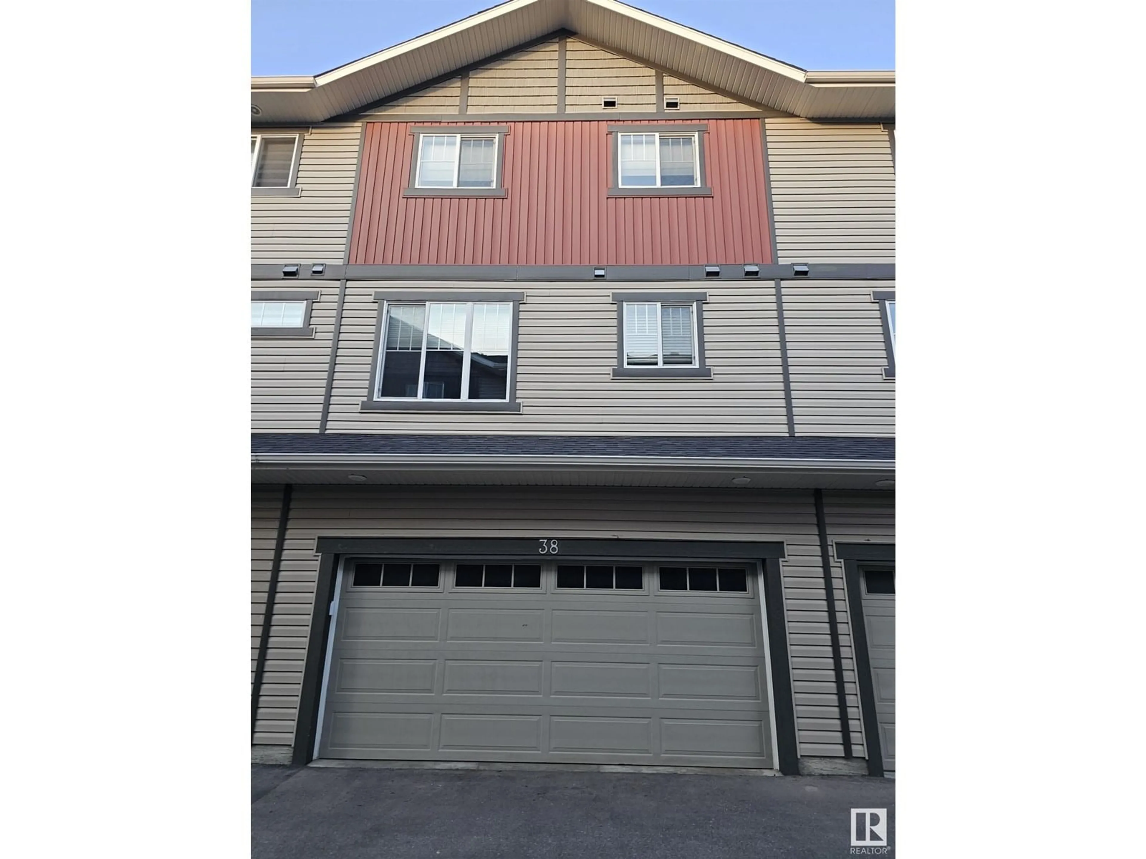Home with vinyl exterior material, street for 12815 NW - 38 CUMBERLAND RD, Edmonton Alberta T6V0M2