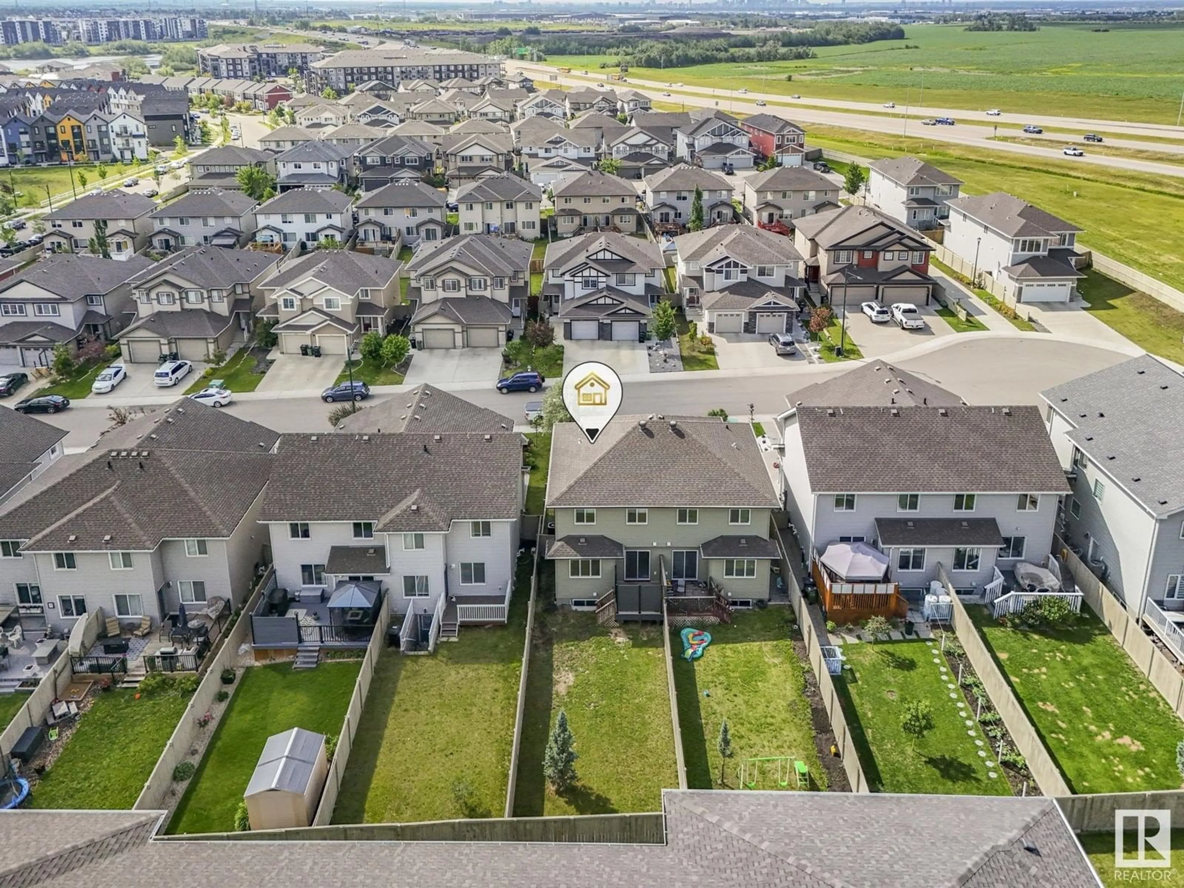 A pic from outside/outdoor area/front of a property/back of a property/a pic from drone, street for NW - 4443 5 ST, Edmonton Alberta T6T0Z9