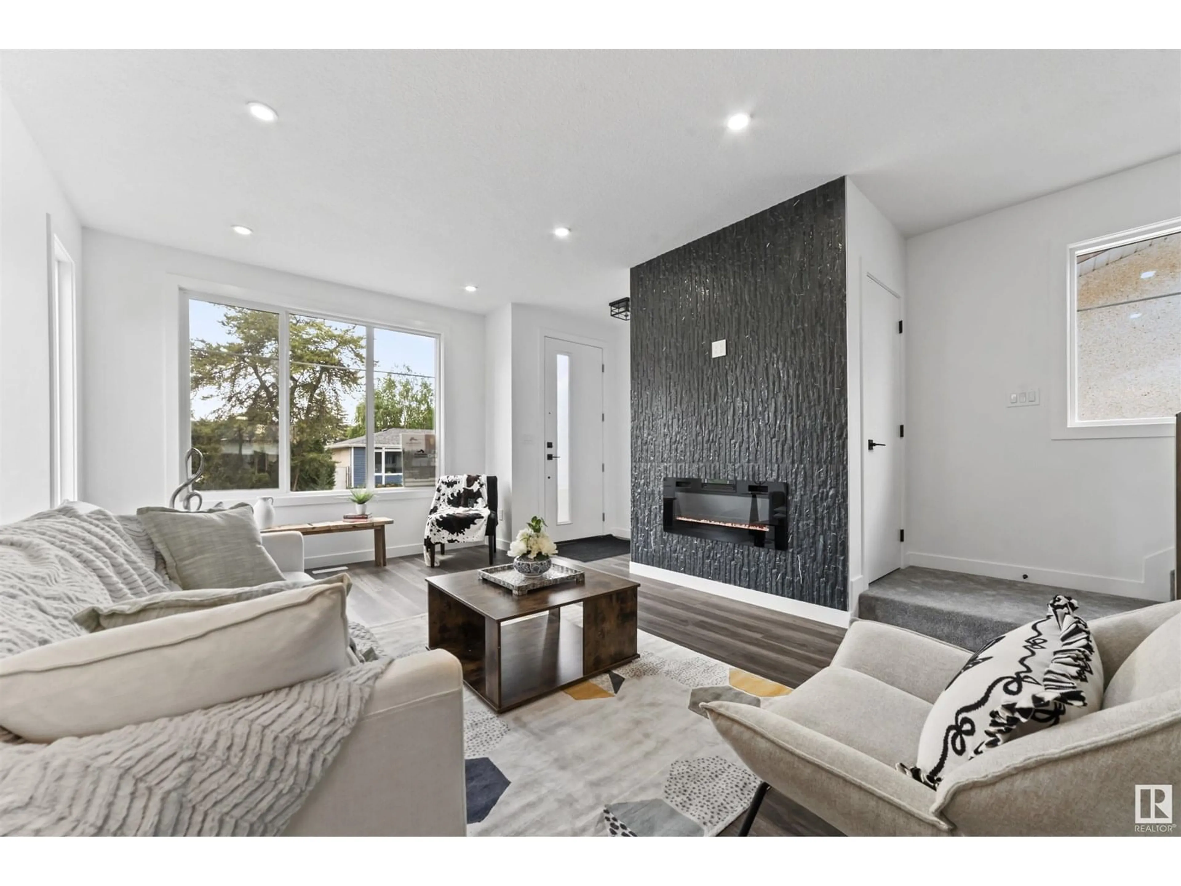Living room with furniture, unknown for NW - 4725 105B ST, Edmonton Alberta T6H2R7
