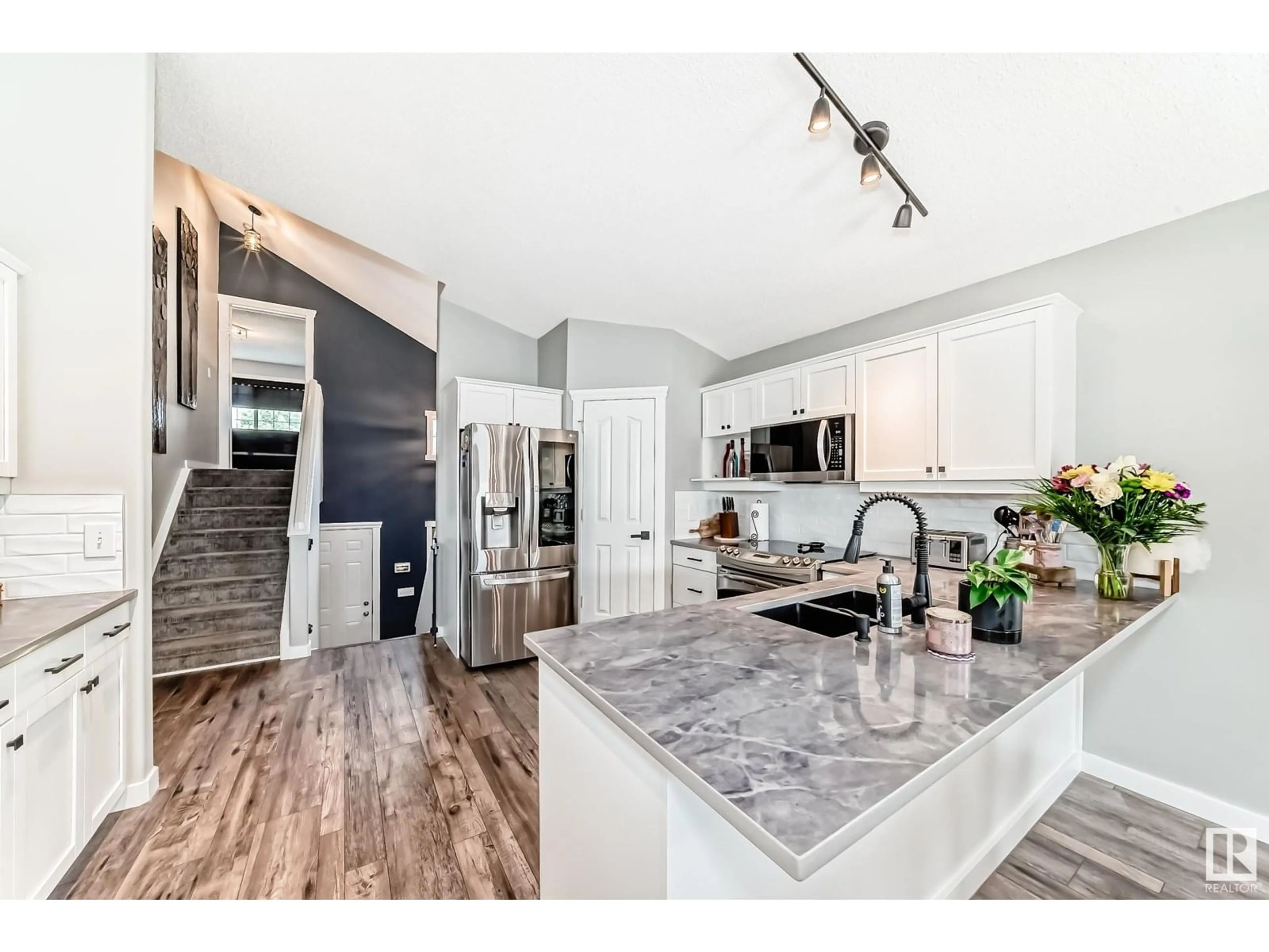 Open concept kitchen, unknown for 5 LAMPLIGHT CV, Spruce Grove Alberta T7X4R2