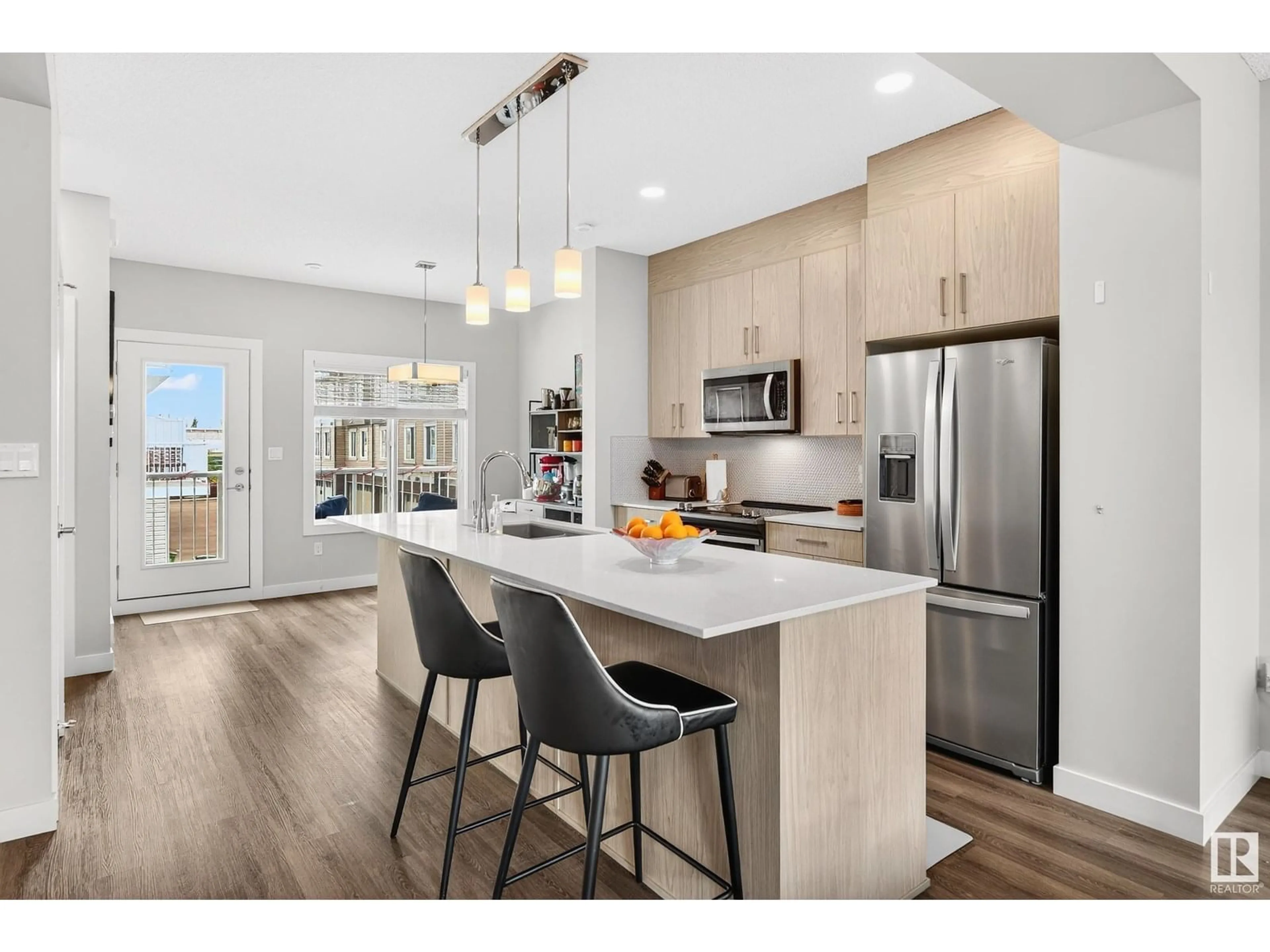 Open concept kitchen, unknown for #22 - 2215 24 ST, Edmonton Alberta T6T1A6