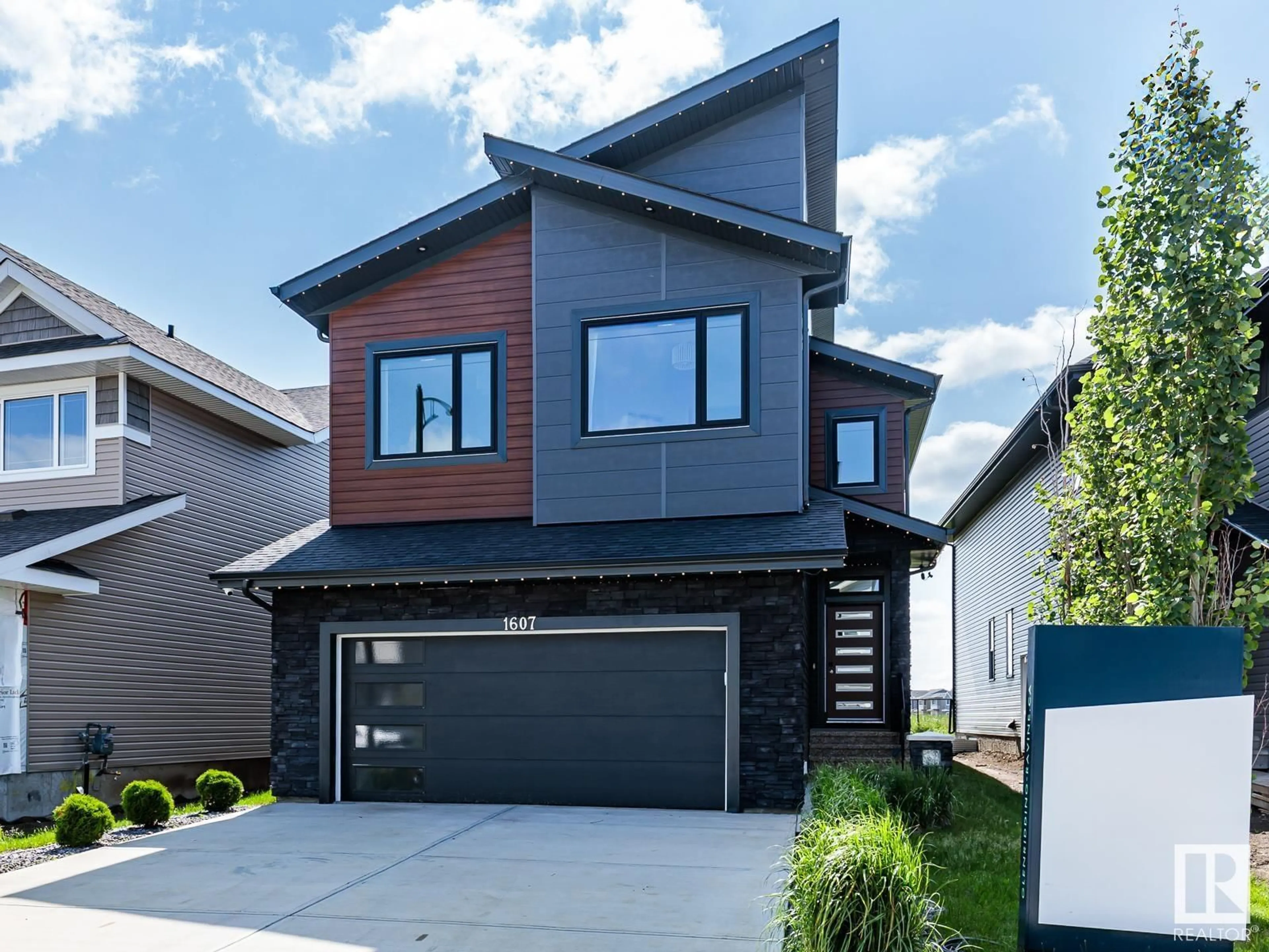 Home with brick exterior material, street for SW - 1607 157 ST, Edmonton Alberta T6W4J8