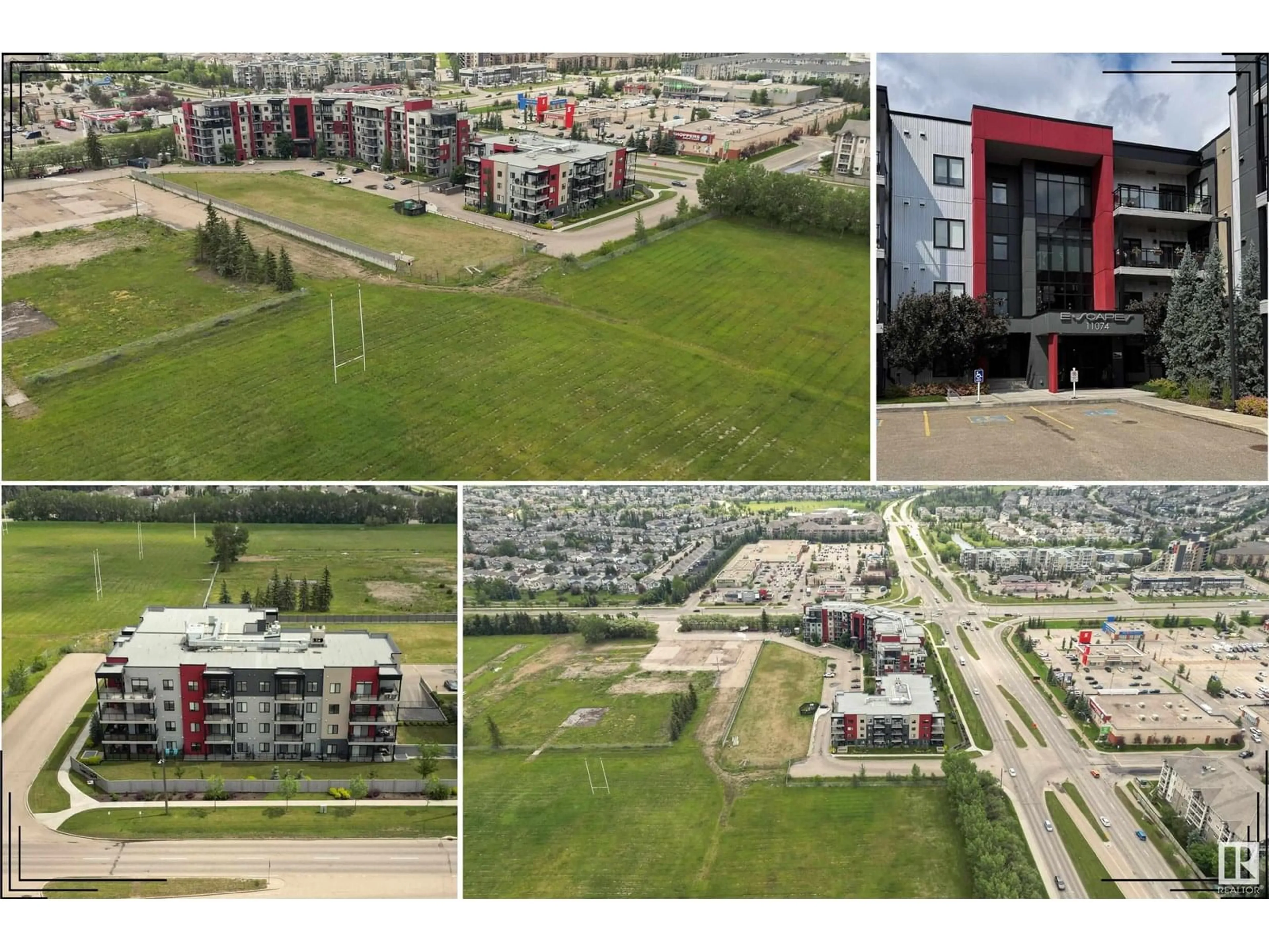 A pic from outside/outdoor area/front of a property/back of a property/a pic from drone, unknown for #327 - 11074 ELLERSLIE RD, Edmonton Alberta T6W2C2