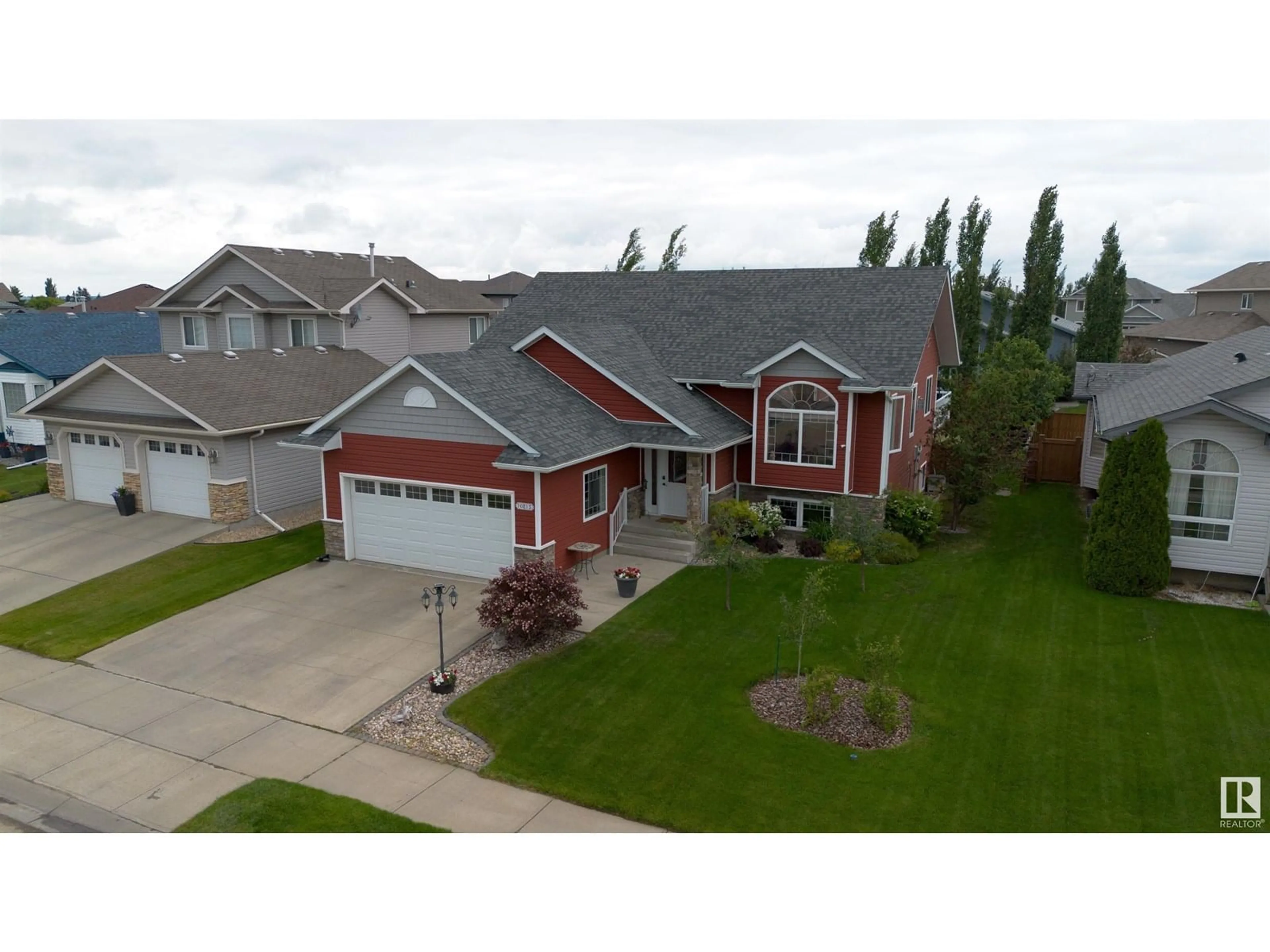 A pic from outside/outdoor area/front of a property/back of a property/a pic from drone, street for 10215 110 AV, Westlock Alberta T7P2S1