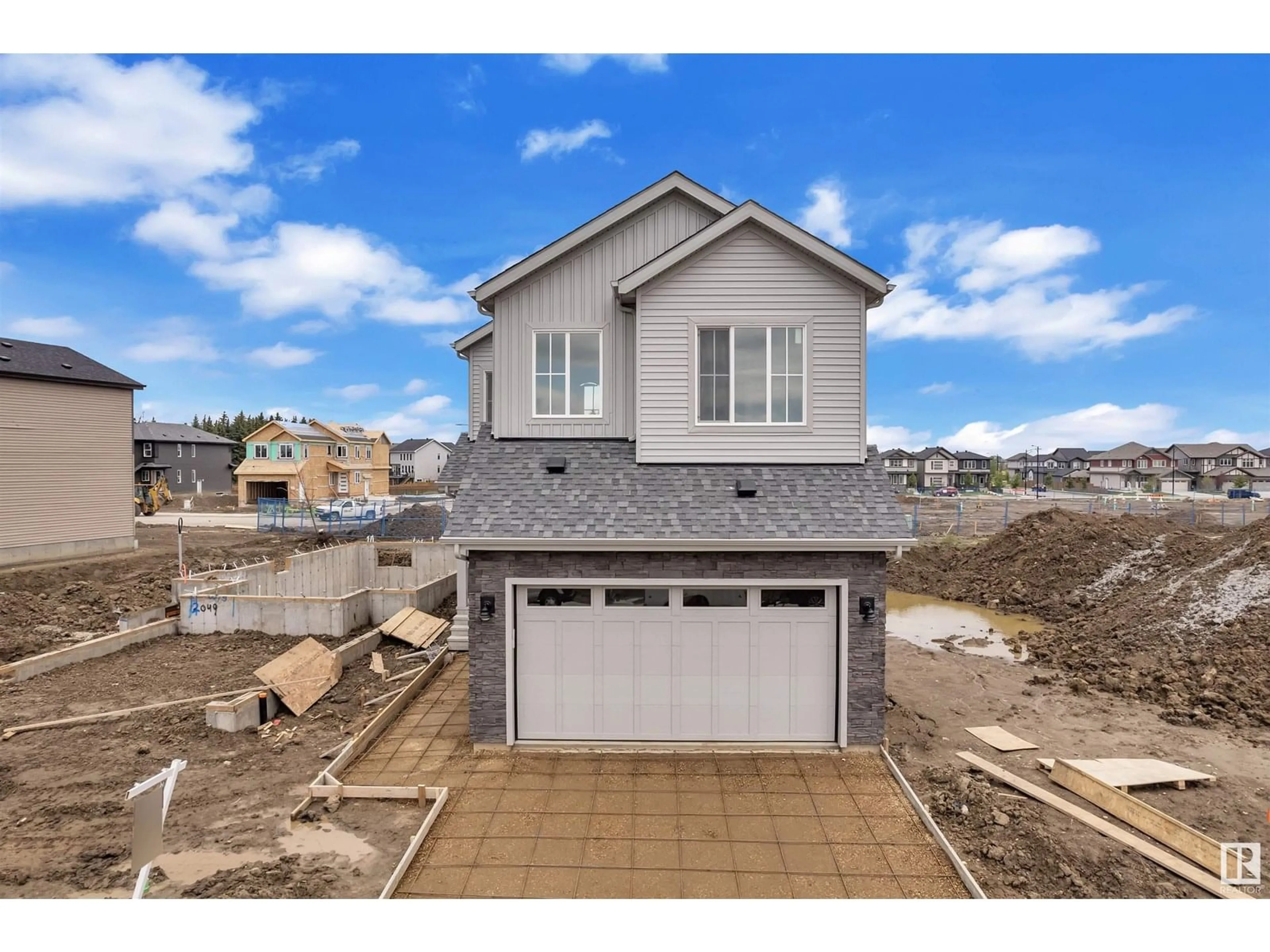 Home with vinyl exterior material, street for SW - 2051 COLLIP CR, Edmonton Alberta T6W5C7