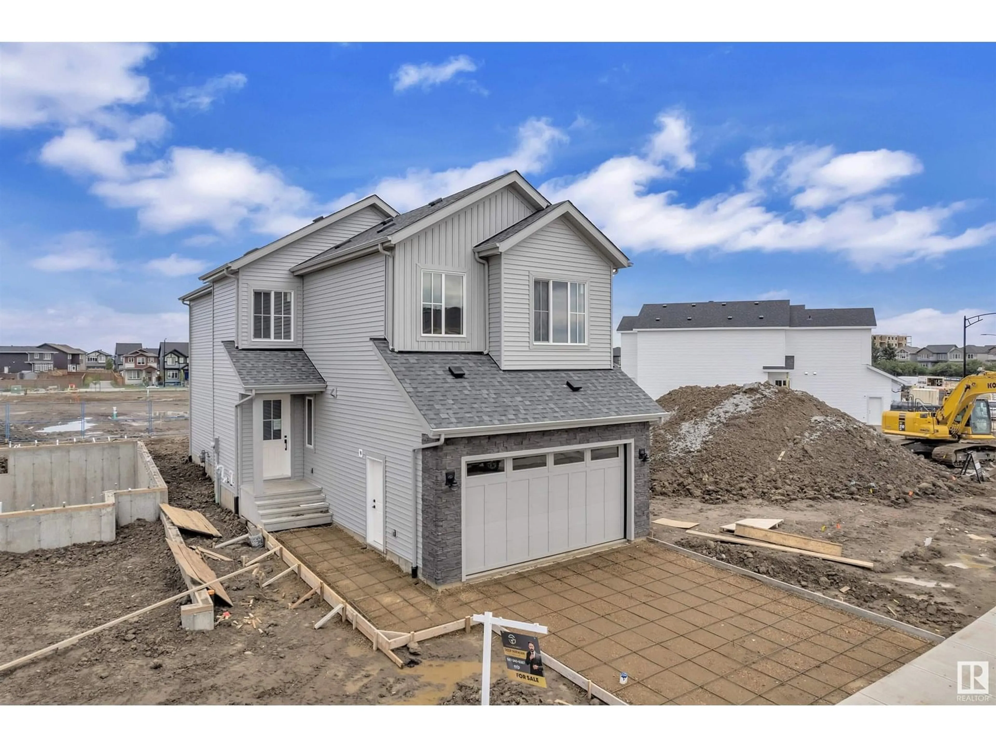 Home with vinyl exterior material, street for SW - 2051 COLLIP CR, Edmonton Alberta T6W5C7