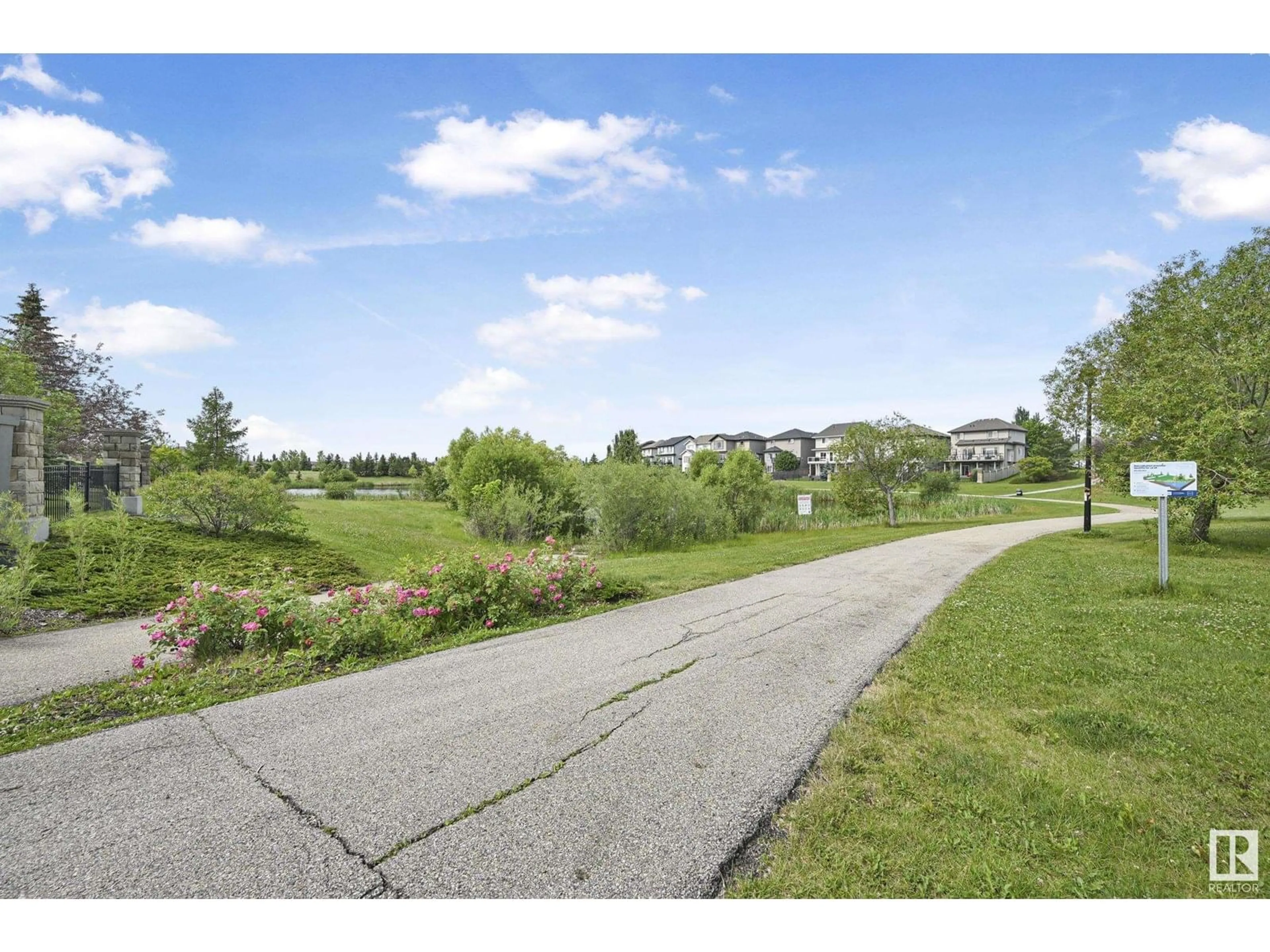 A pic from outside/outdoor area/front of a property/back of a property/a pic from drone, water/lake/river/ocean view for 6350 SANDIN WY, Edmonton Alberta T6R0K1