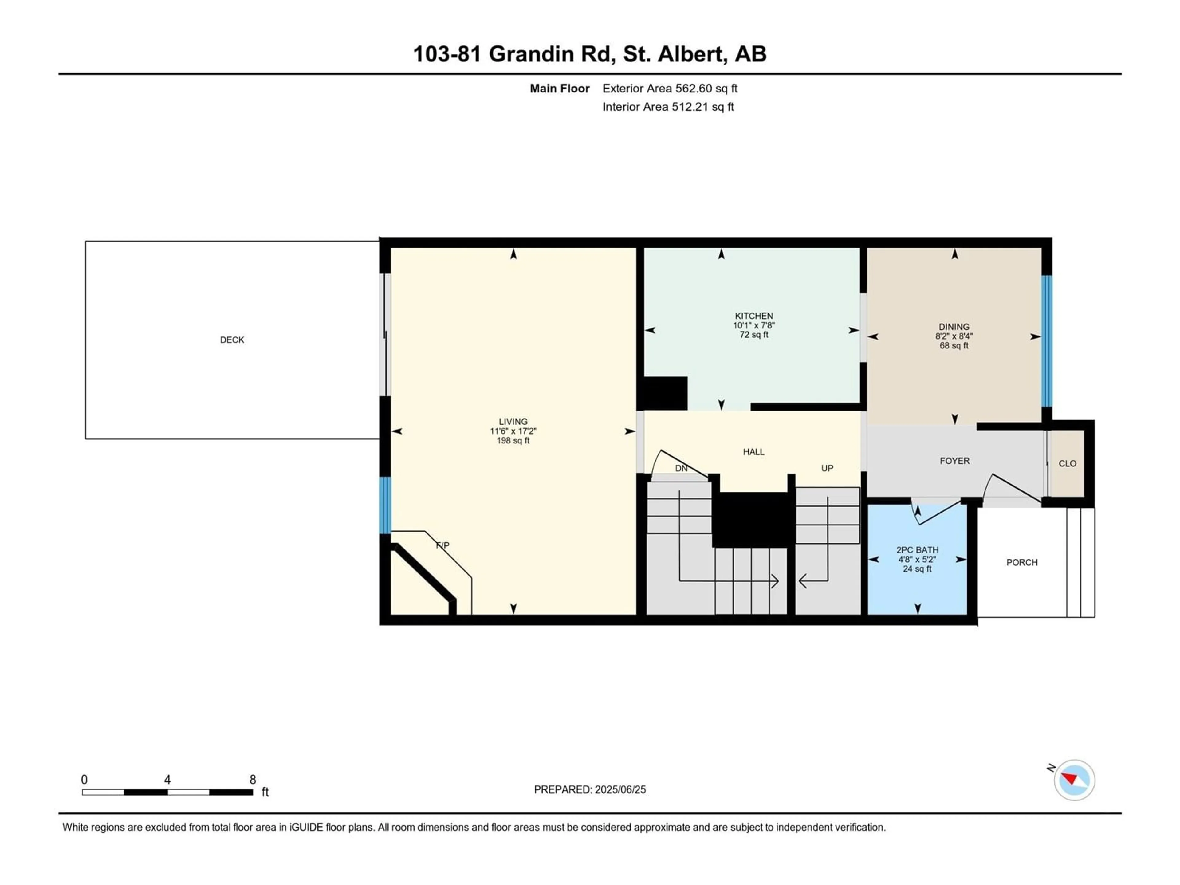 Floor plan for 81 - 103 GRANDIN RD, St. Albert Alberta T8N5G7