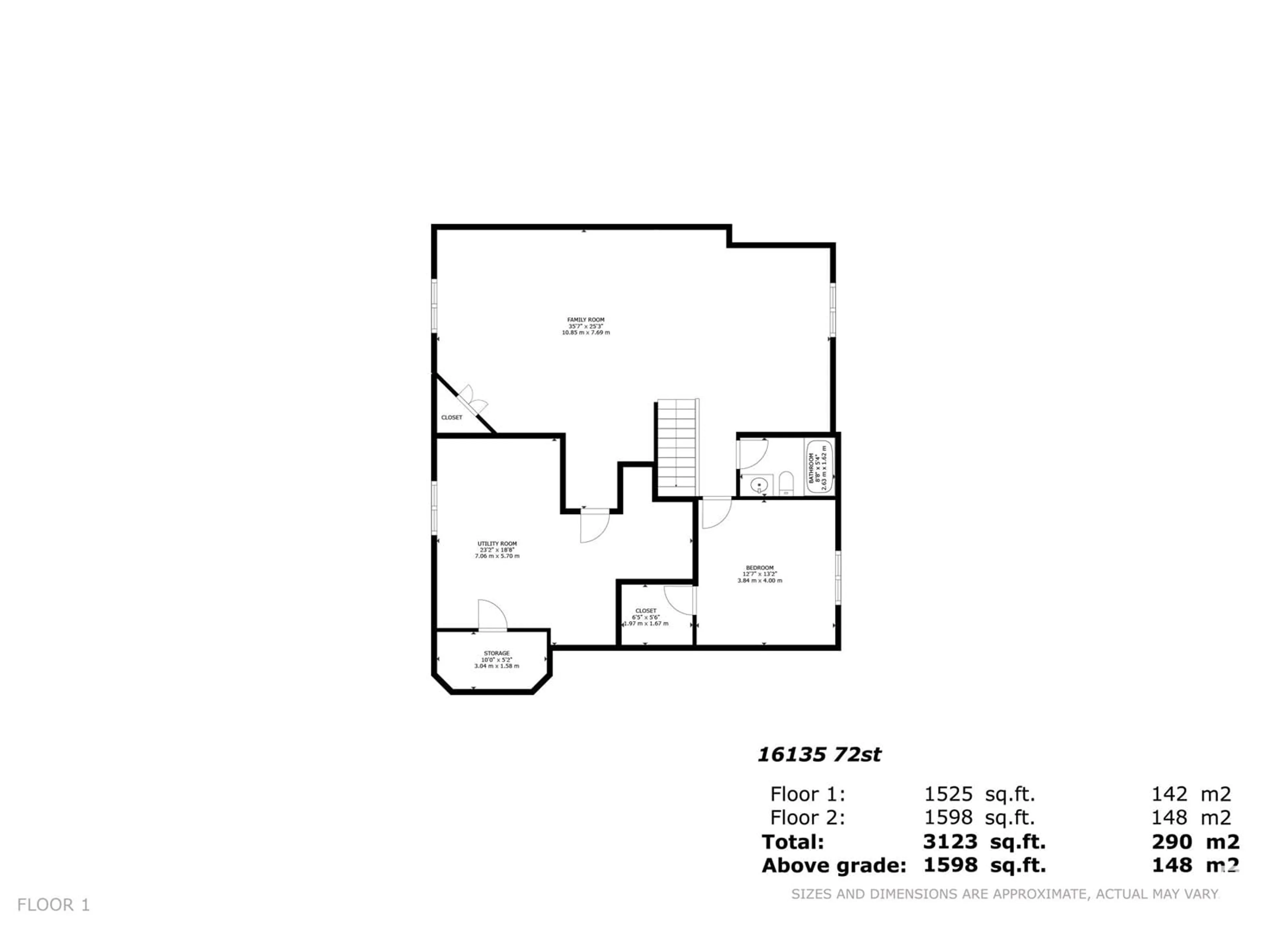 Floor plan for NW - 16135 72 ST, Edmonton Alberta T5Z3T8