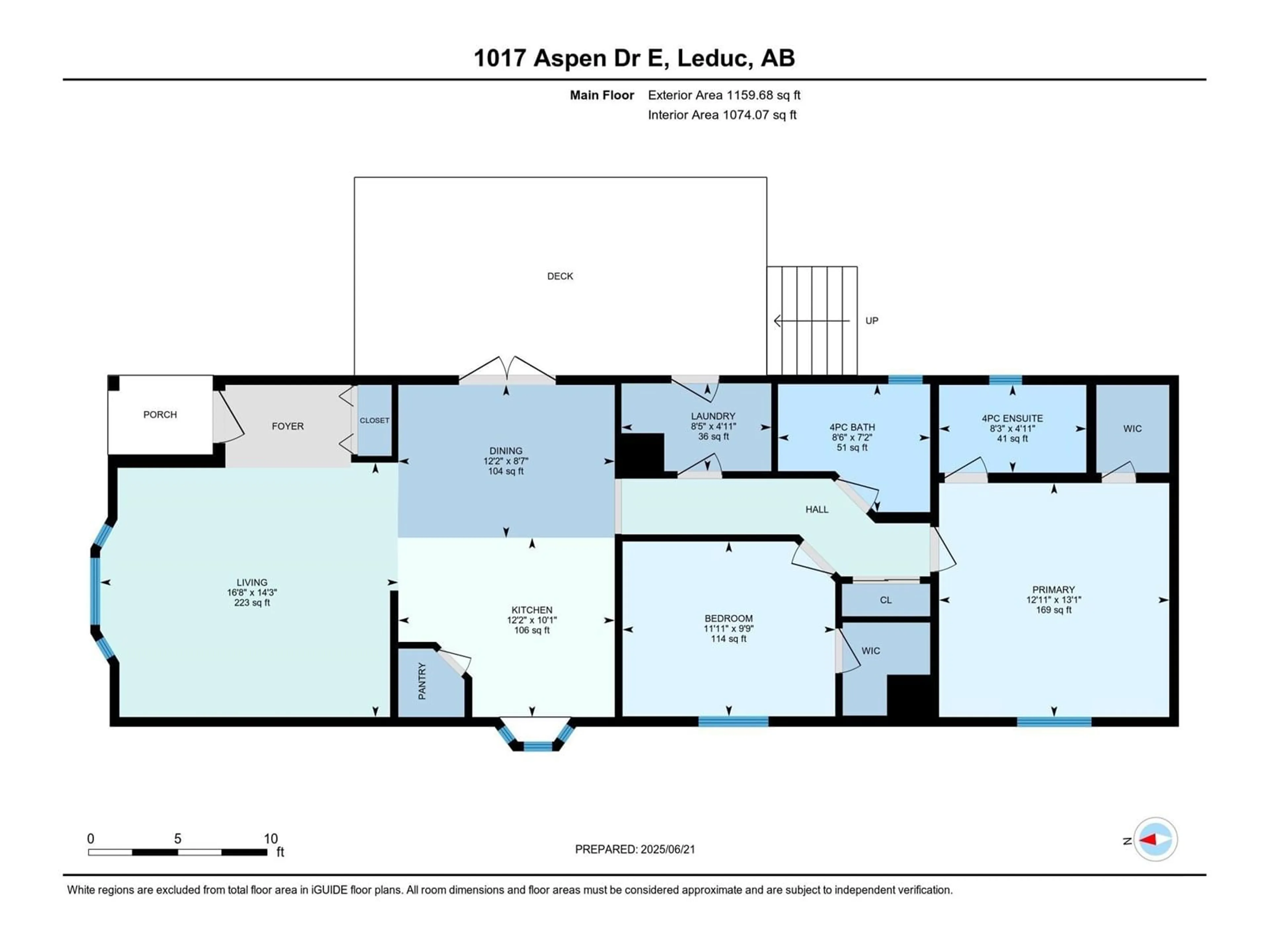 Floor plan for E - 1017 ASPEN DR, Leduc Alberta T9E8R5