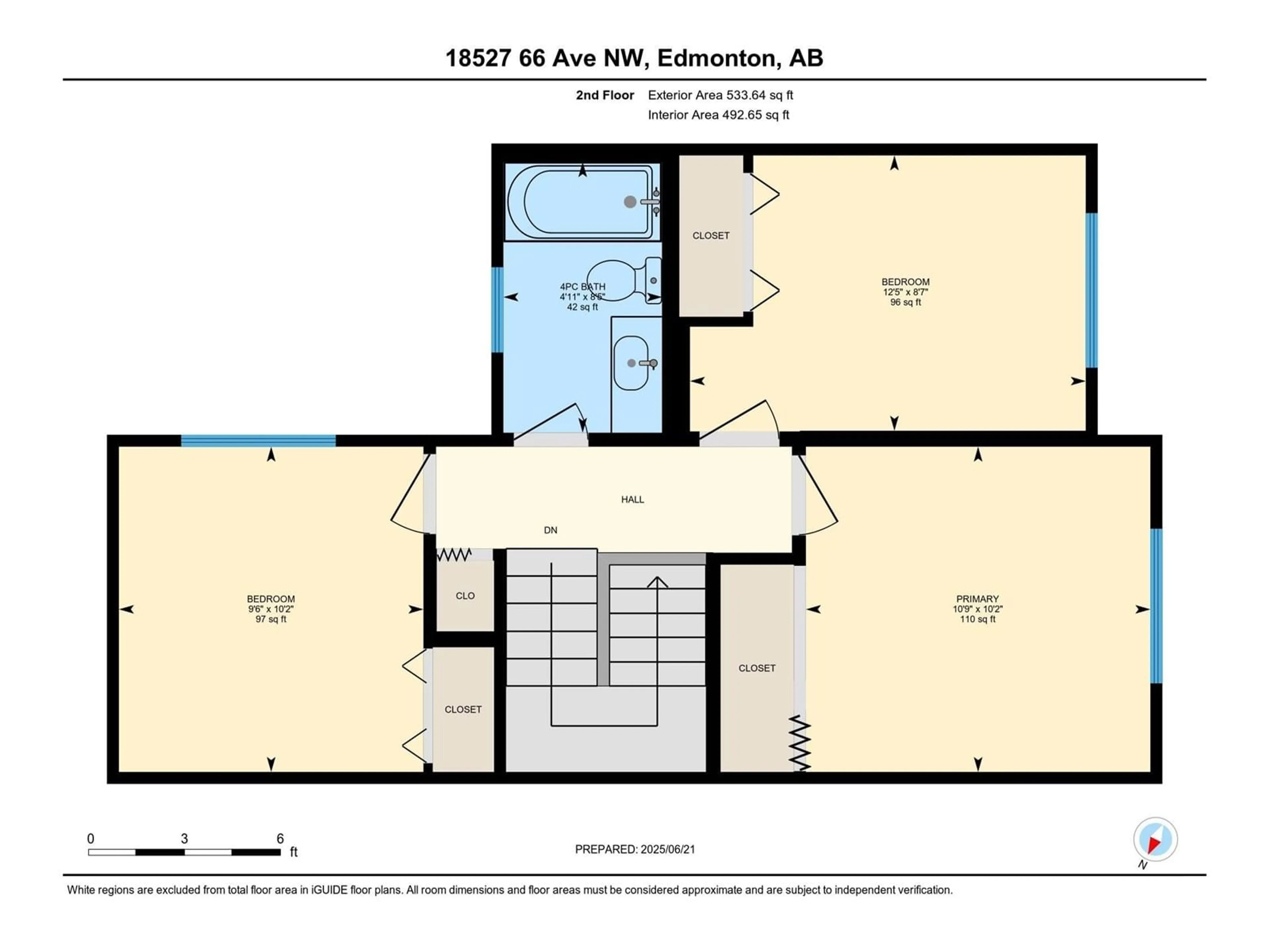 Floor plan for 18527 66 AV, Edmonton Alberta T5T2M3