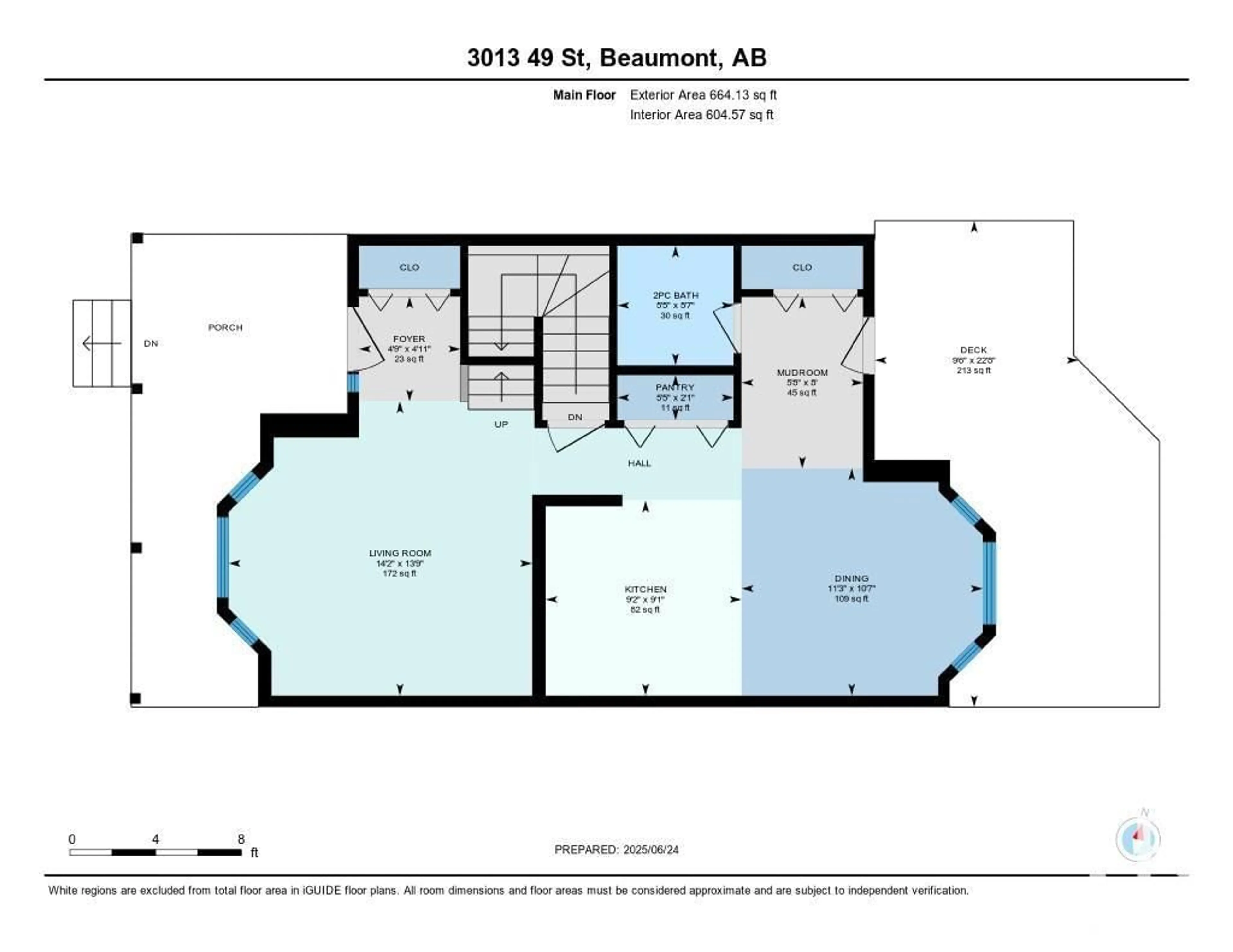 Floor plan for 3013 - 3013 49 ST, Beaumont Alberta T4X1S6
