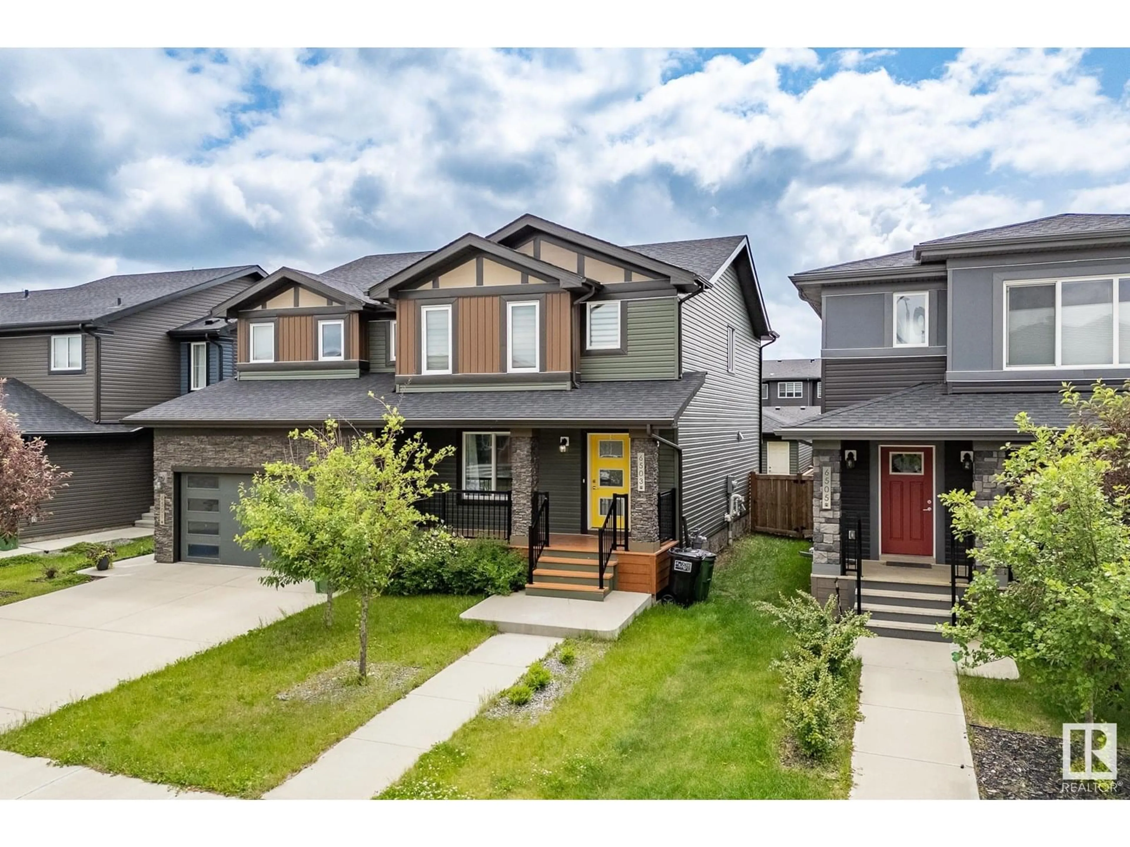 Home with brick exterior material, street for 6503 KING WD SW, Edmonton Alberta T6W3Z9
