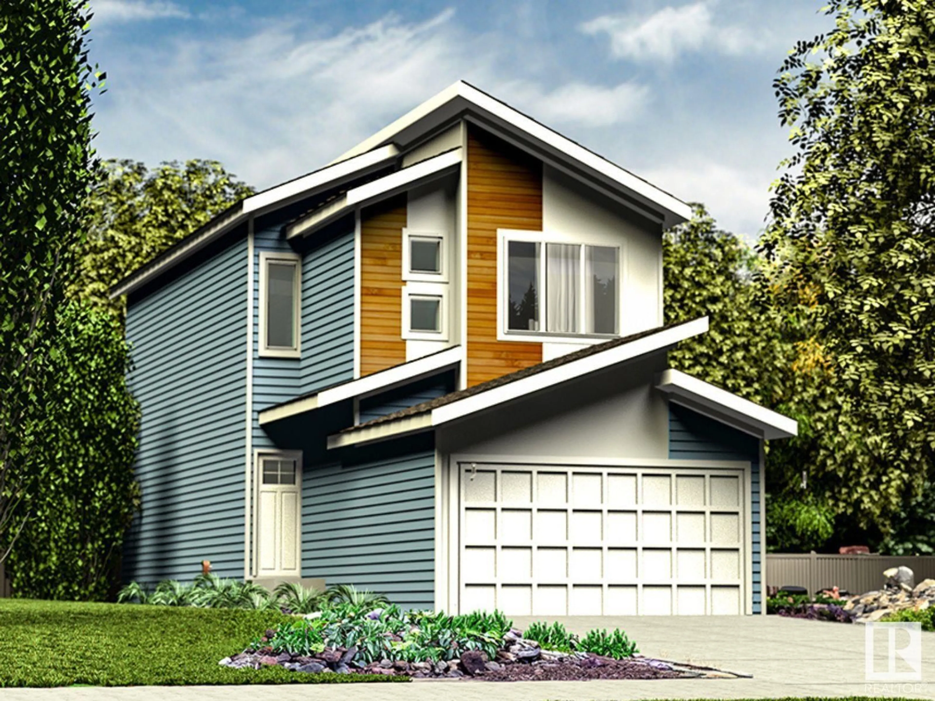 Home with vinyl exterior material, street for NW - 8519 181 AV, Edmonton Alberta T5Z0E3