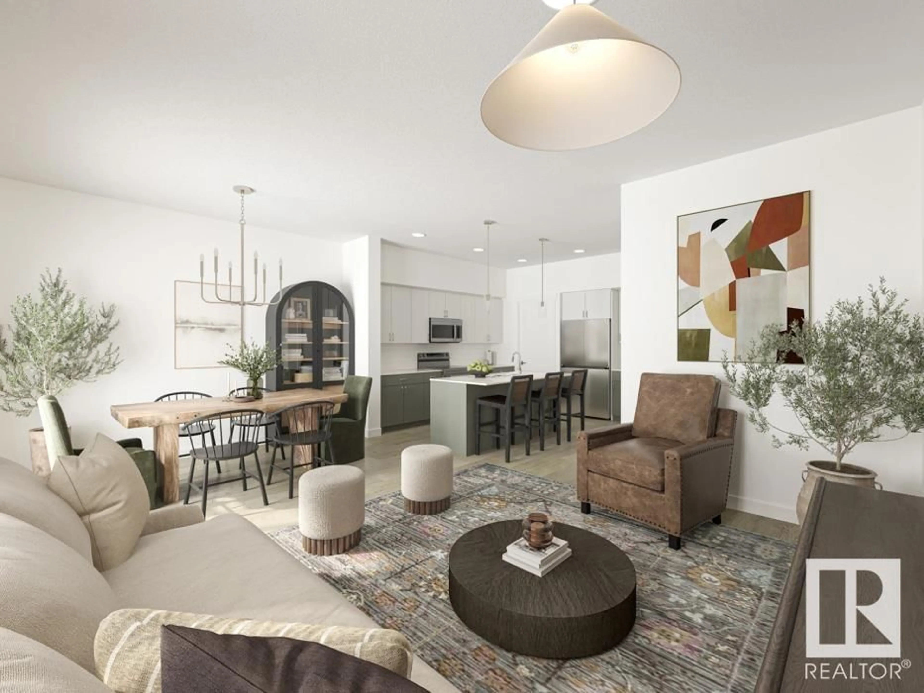 Open concept kitchen, unknown for NW - 8519 181 AV, Edmonton Alberta T5Z0E3