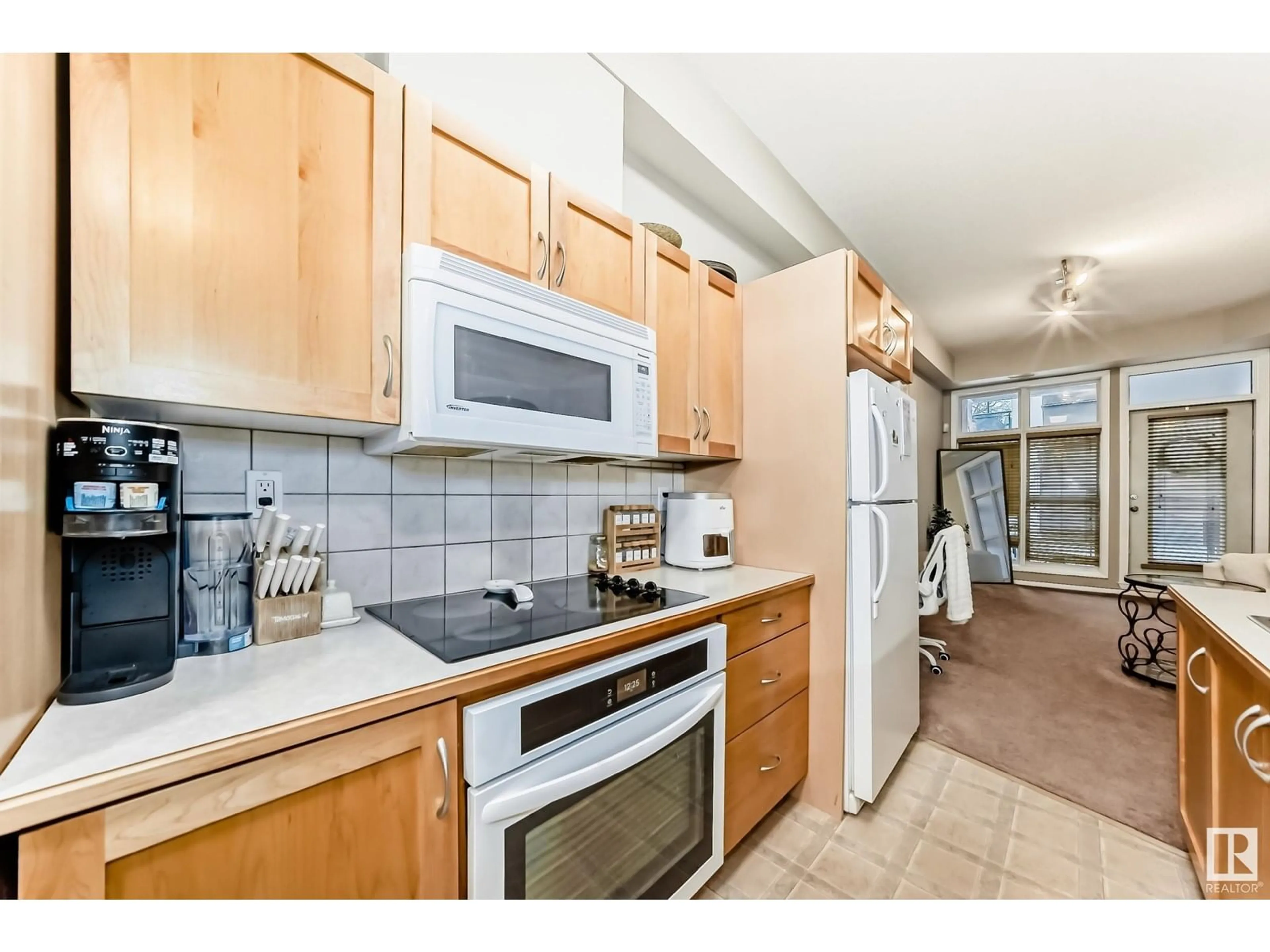 Standard kitchen, ceramic/tile floor for #123 - 10407 122 ST, Edmonton Alberta T5N4B8