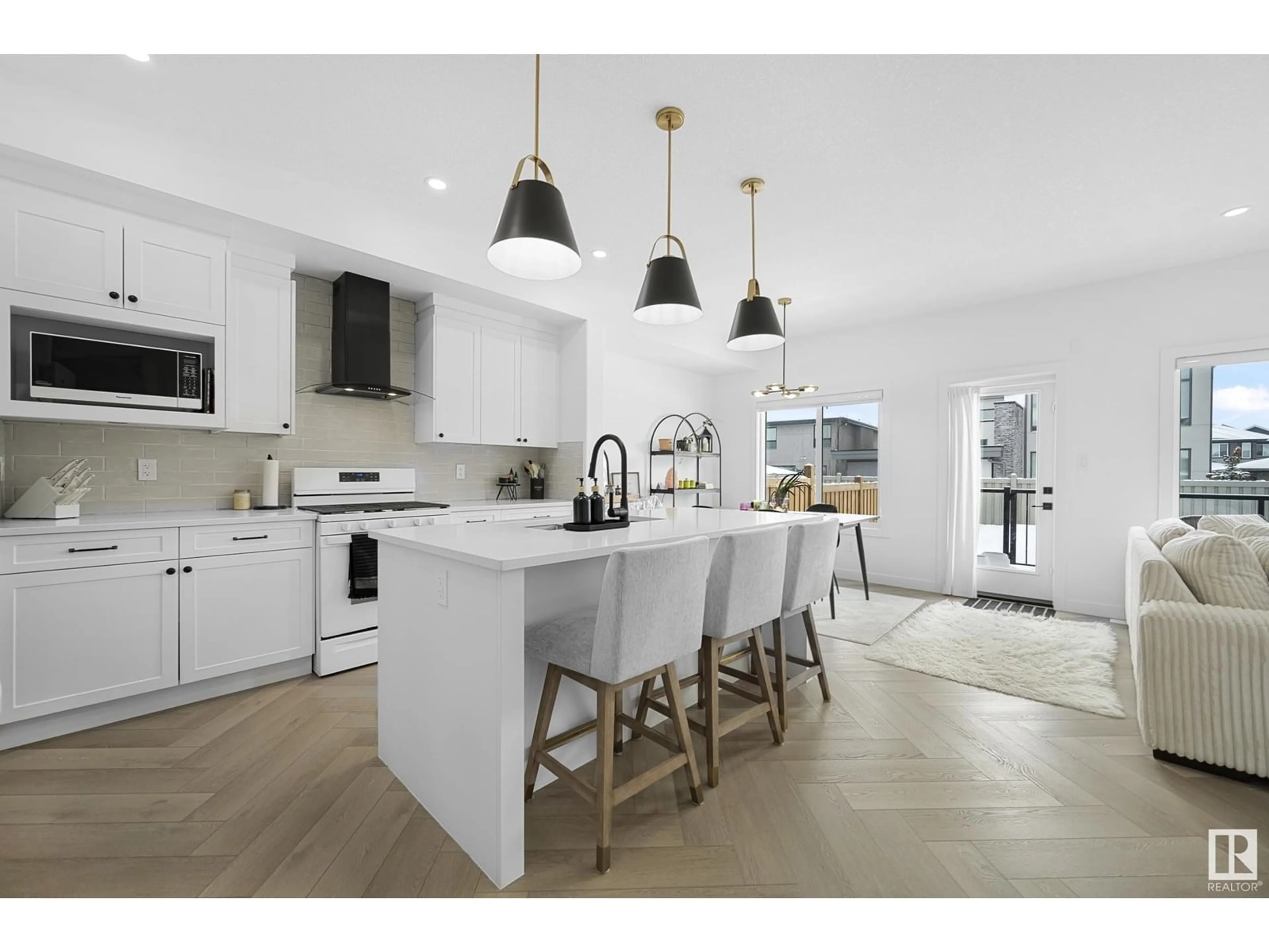 Open concept kitchen, ceramic/tile floor for SW - 6627 CRAWFORD LD, Edmonton Alberta T6W4L5