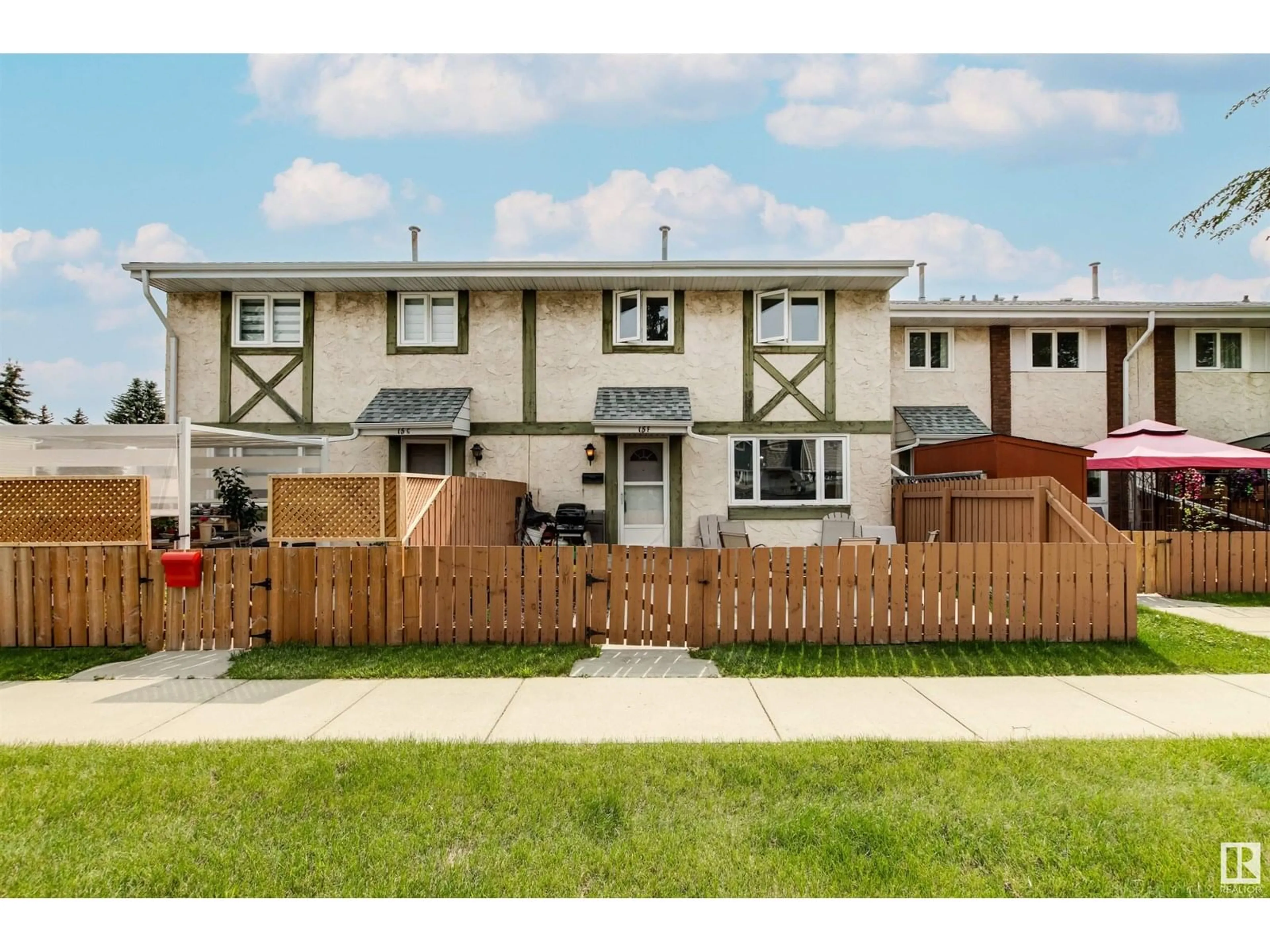 Home with vinyl exterior material, street for 15F CALLINGWOOD CO, Edmonton Alberta T5T0H5