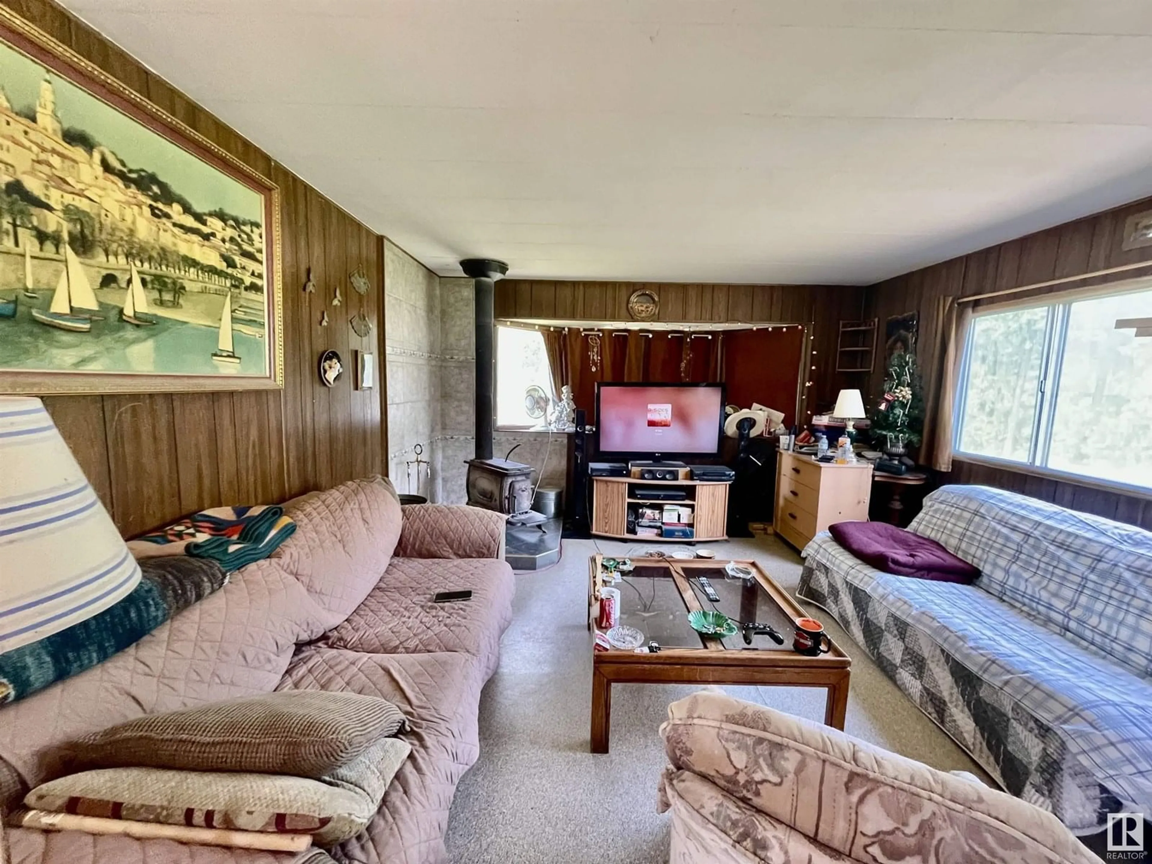 Living room with furniture, unknown for 6 - 453041 HWY 771, Rural Wetaskiwin County Alberta T0C2V0