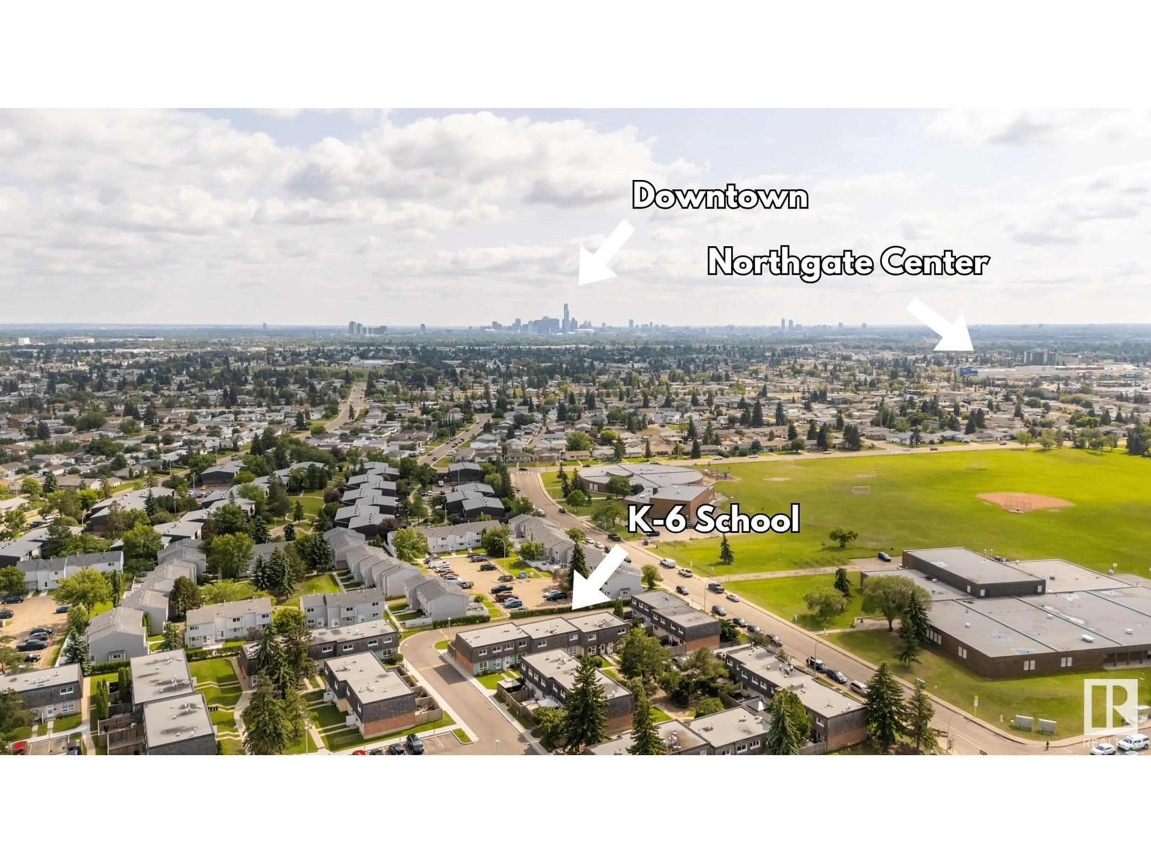 A pic from outside/outdoor area/front of a property/back of a property/a pic from drone, street for NW - 170 MAYFAIR MEWS ME, Edmonton Alberta T5E5R7