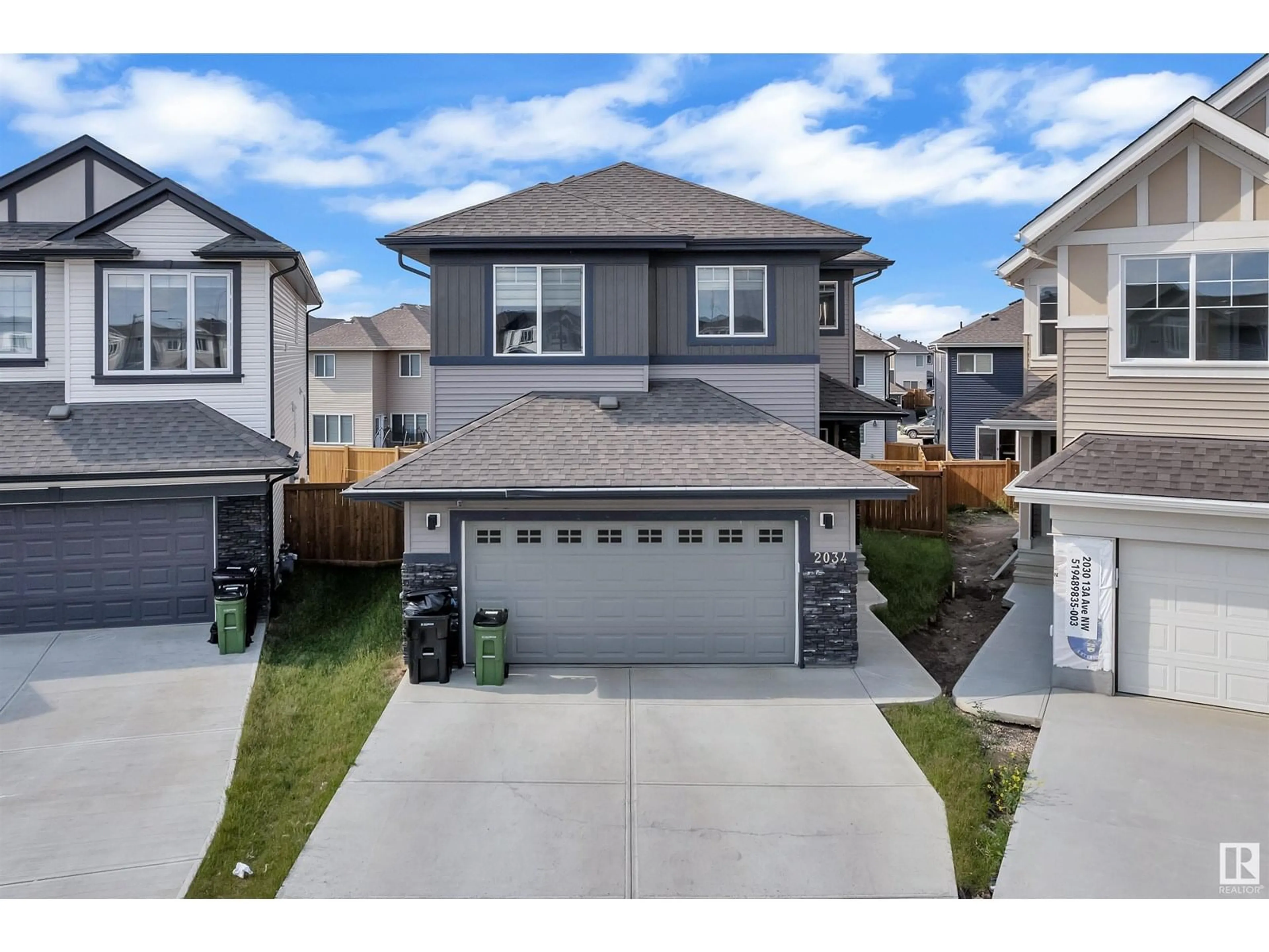 A pic from outside/outdoor area/front of a property/back of a property/a pic from drone, street for 2034 13A AV, Edmonton Alberta T6T2R8