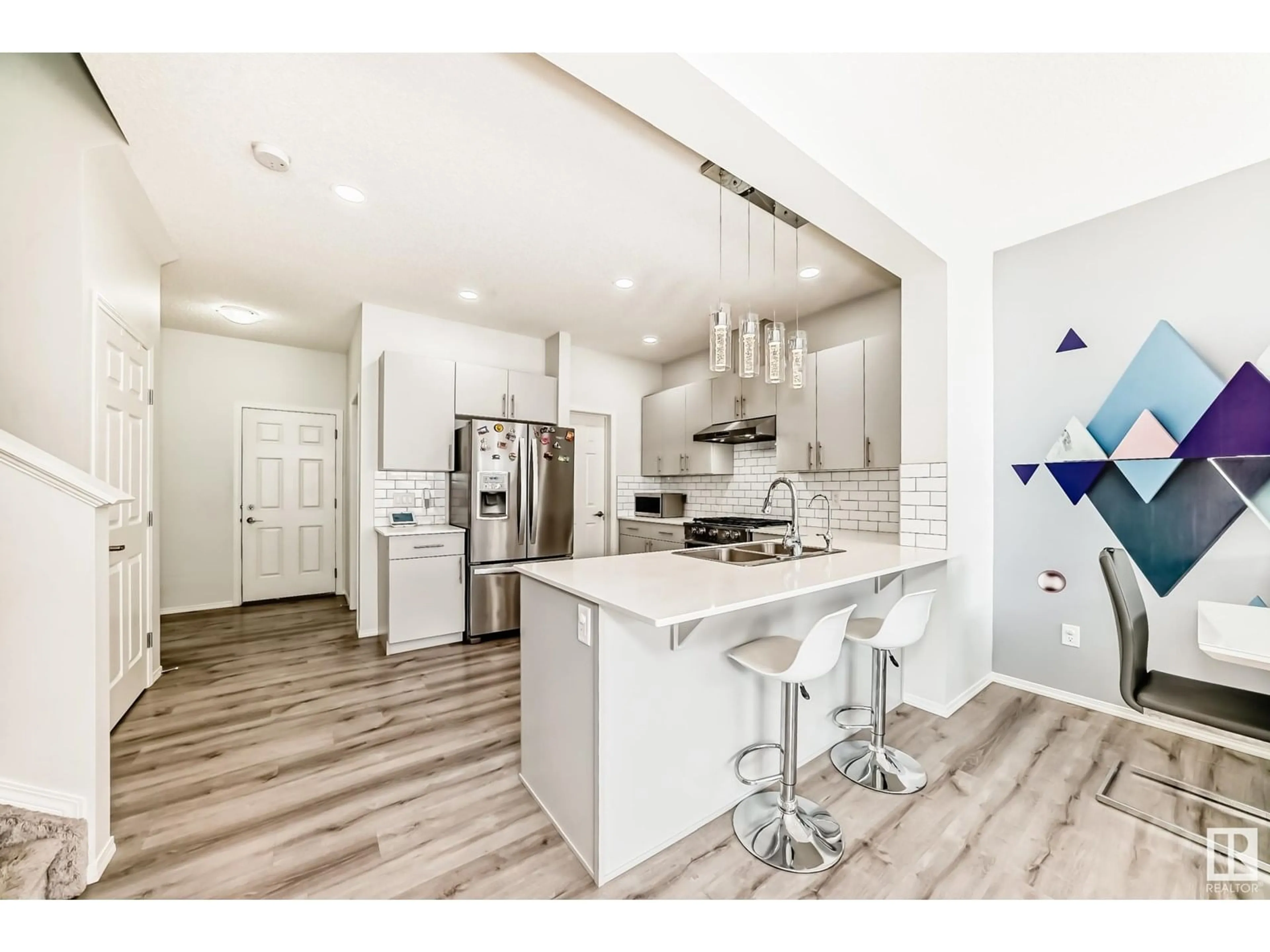 Open concept kitchen, ceramic/tile floor for 22903 96 AV, Edmonton Alberta T5T7M5