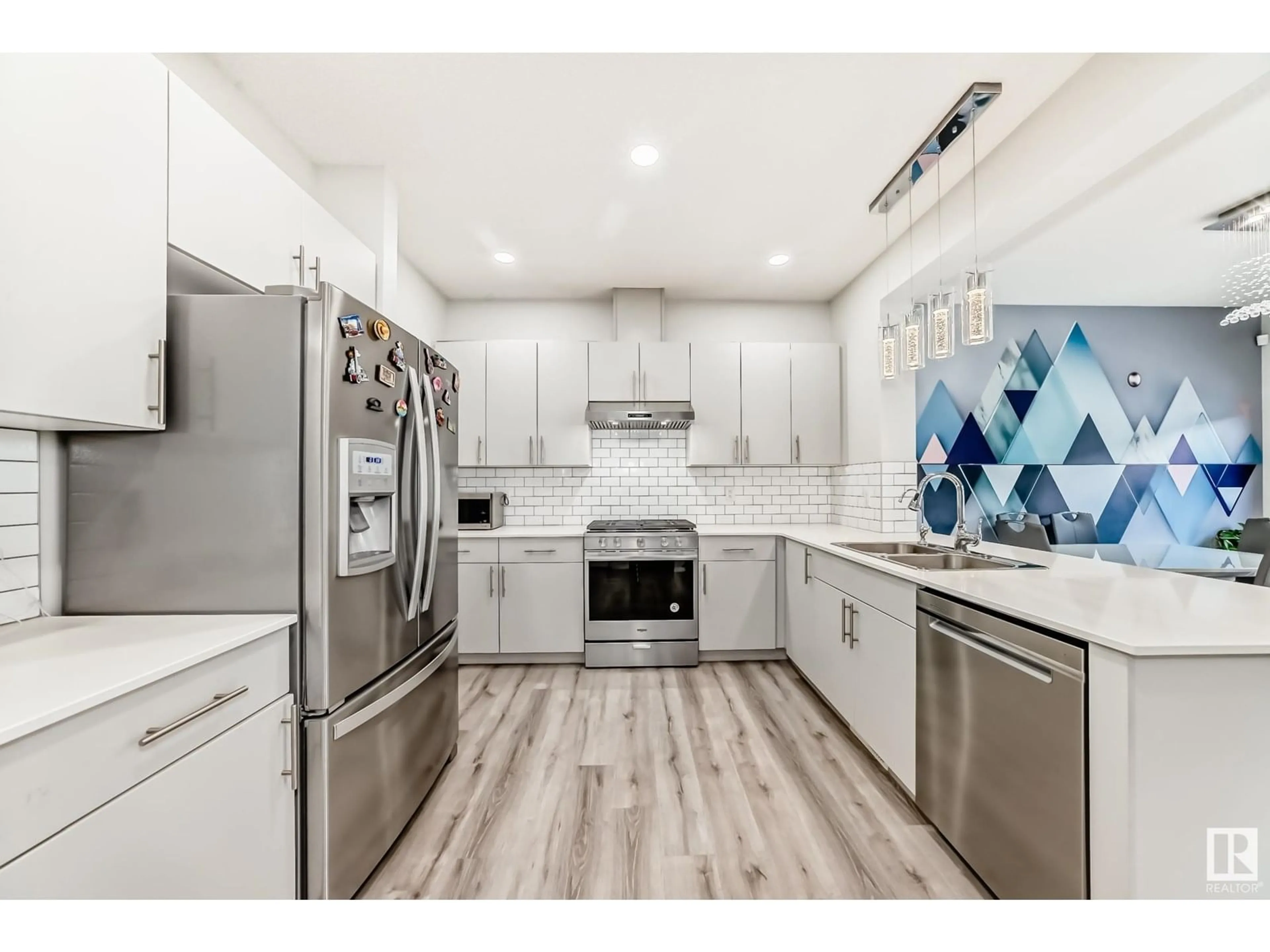 Open concept kitchen, ceramic/tile floor for 22903 96 AV, Edmonton Alberta T5T7M5