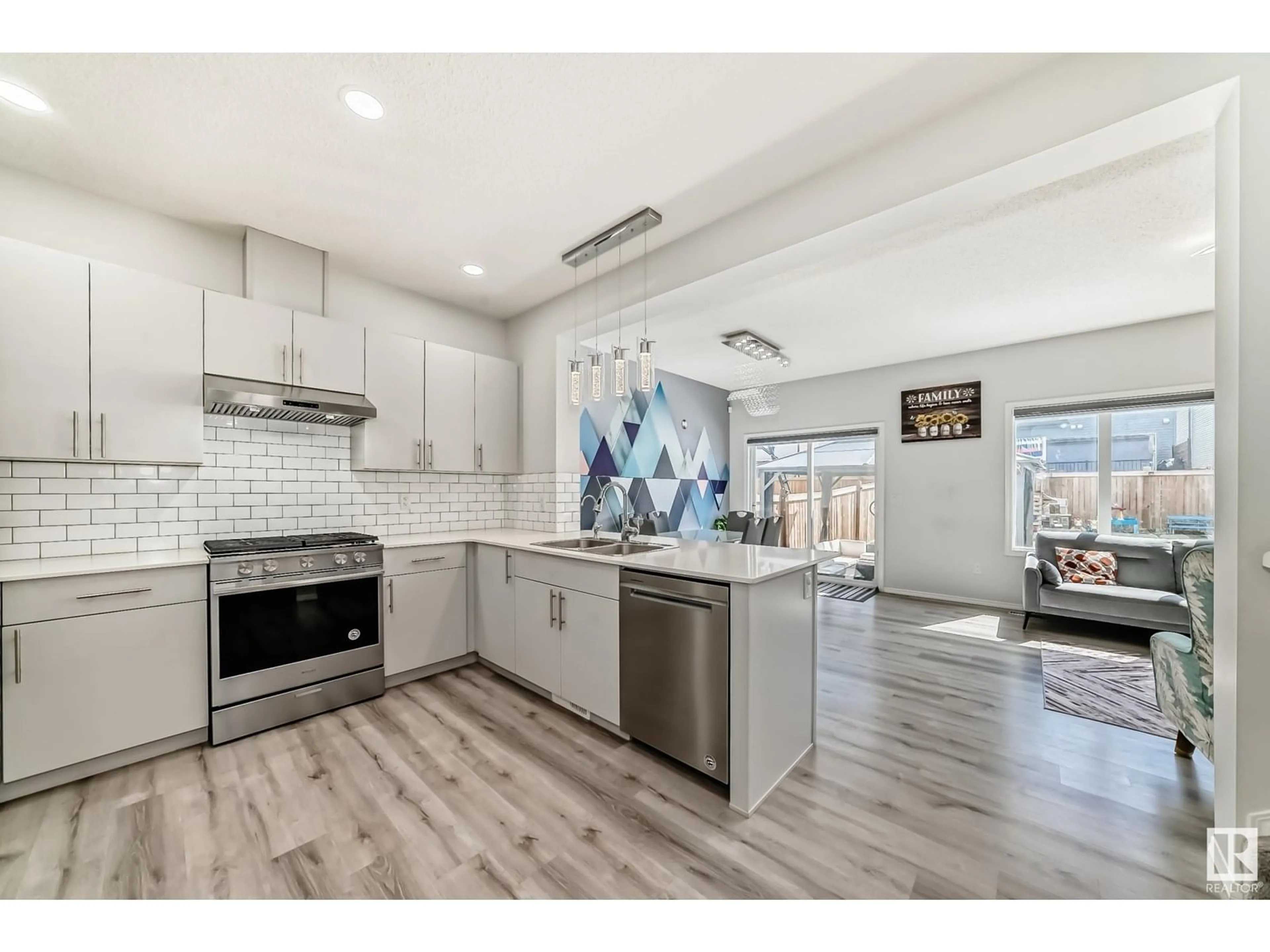 Open concept kitchen, ceramic/tile floor for 22903 96 AV, Edmonton Alberta T5T7M5