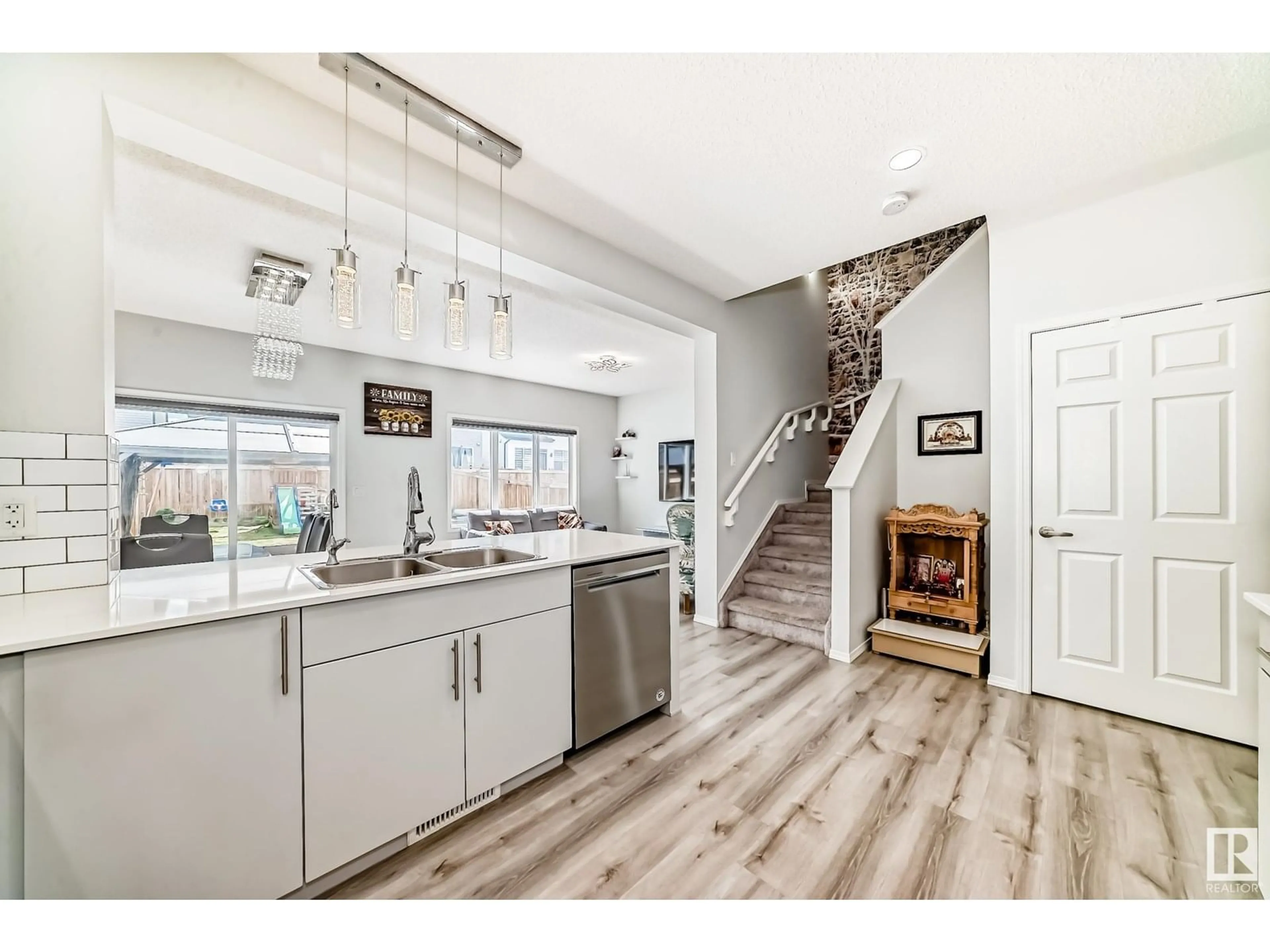 Open concept kitchen, unknown for 22903 96 AV, Edmonton Alberta T5T7M5
