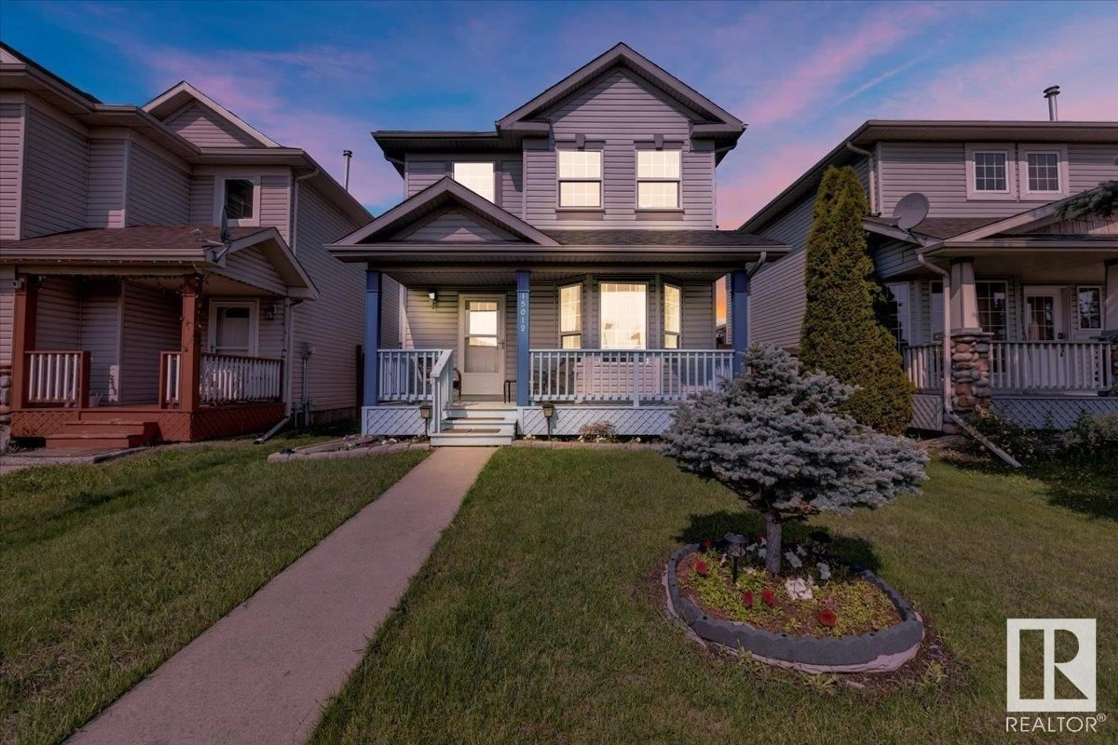 Home with vinyl exterior material, street for NW - 15012 131 ST, Edmonton Alberta T6V1K3