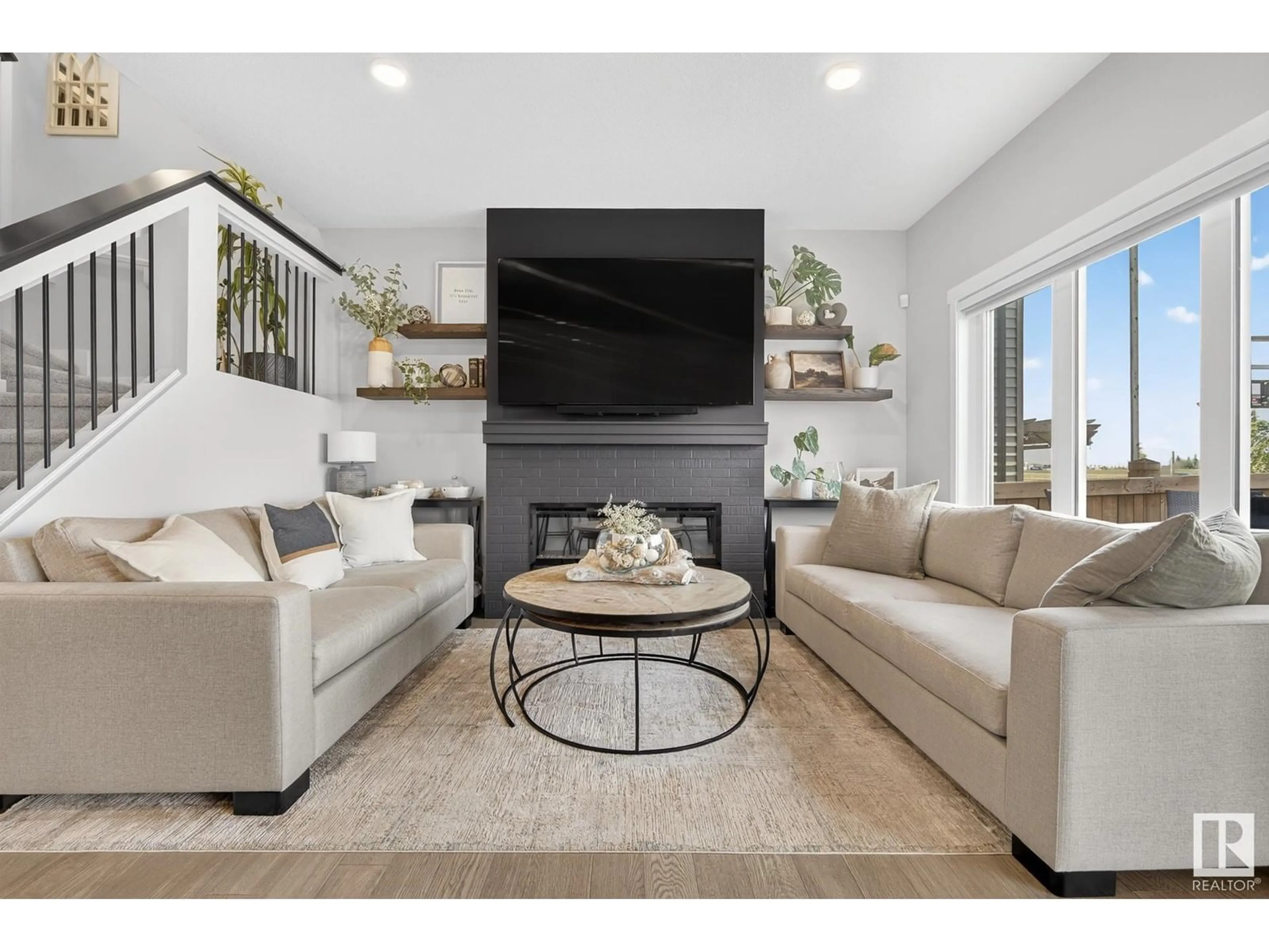 Living room with furniture, unknown for SW - 2216 160 ST, Edmonton Alberta T6W4E5