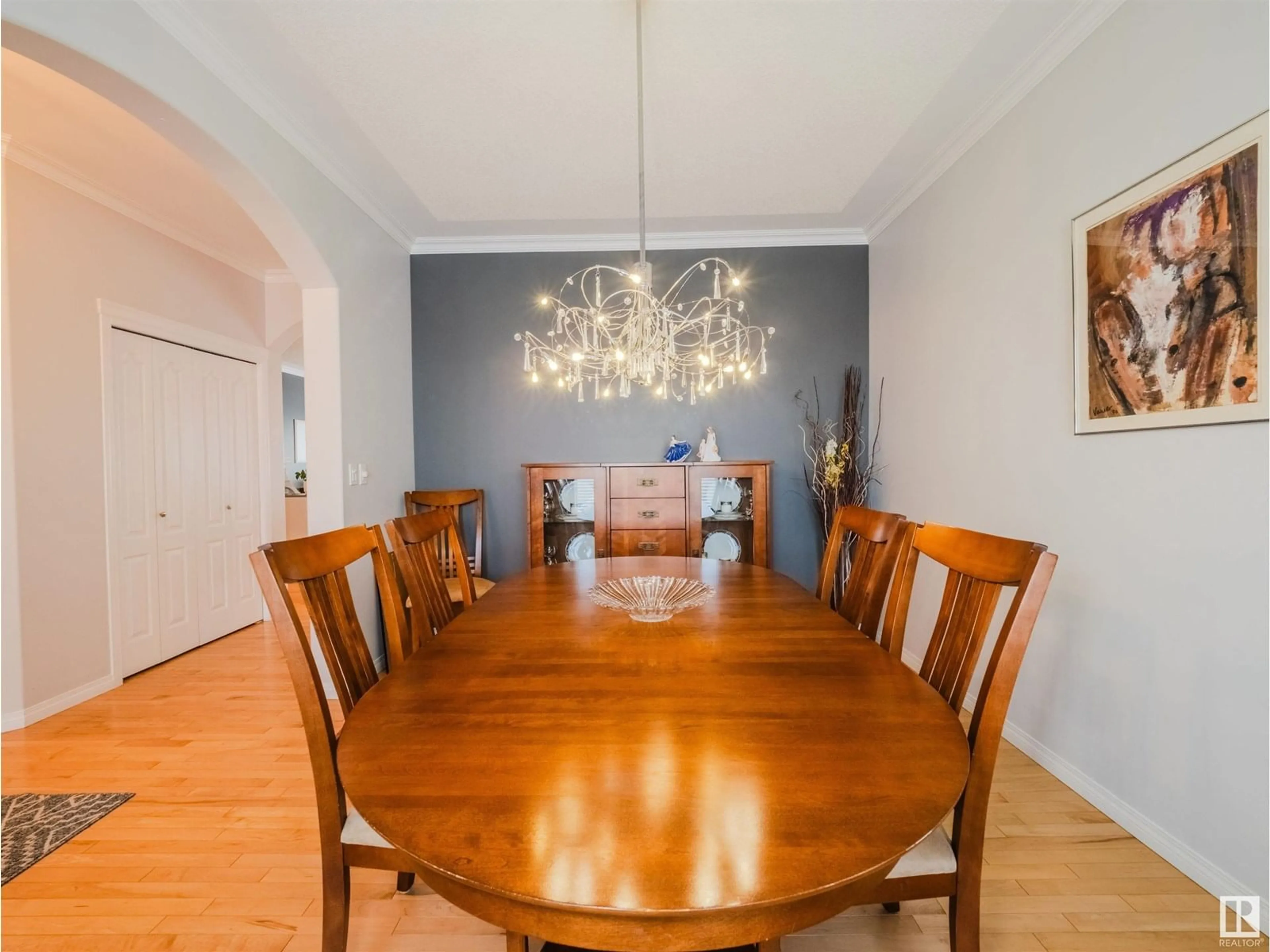 Dining room, wood/laminate floor for 170 - 19 KINGSWOOD BV, St. Albert Alberta T8N6Z6