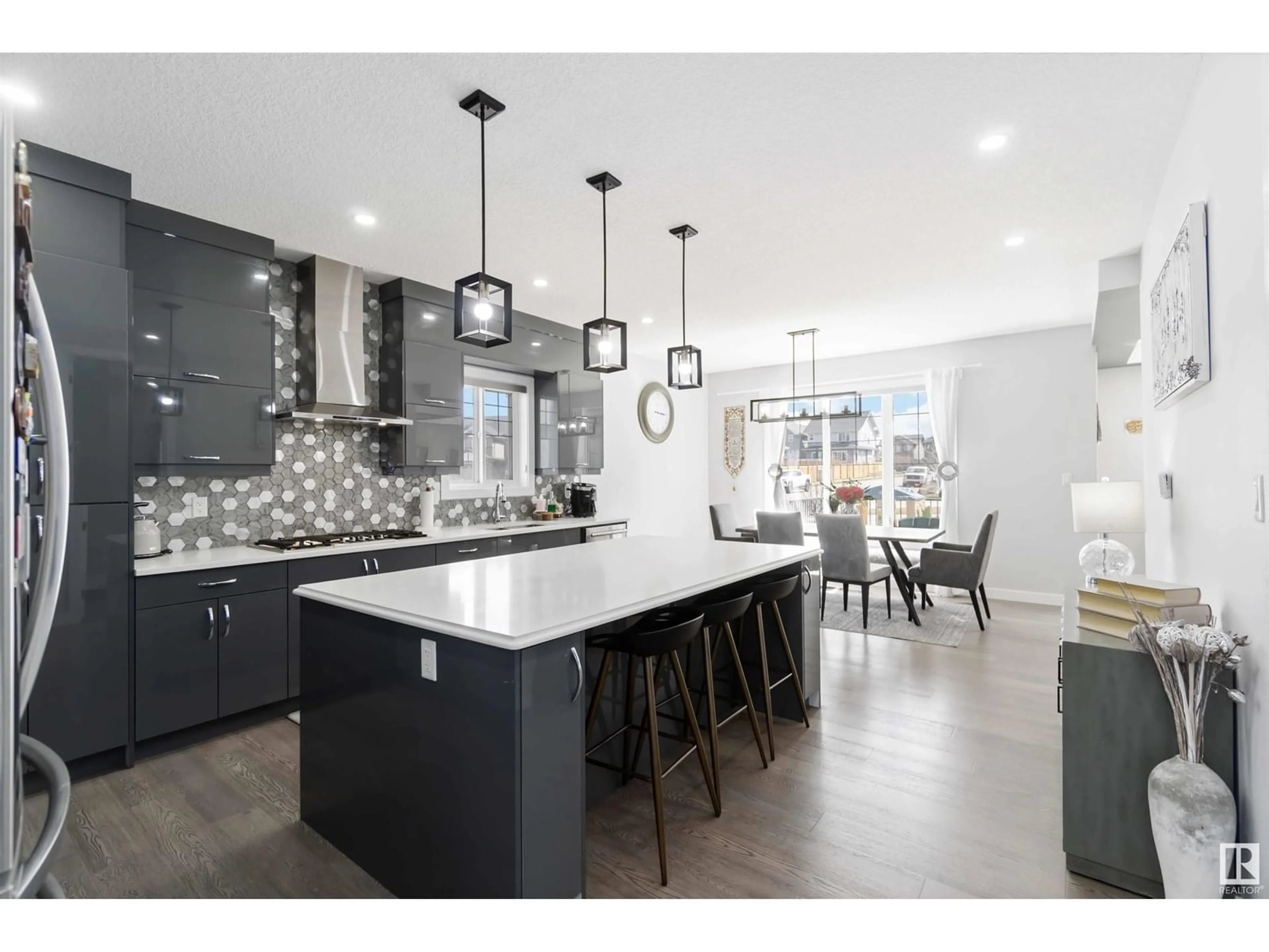 Open concept kitchen, ceramic/tile floor for 5732 KEEPING CRESCENT, Edmonton Alberta T6W4K4