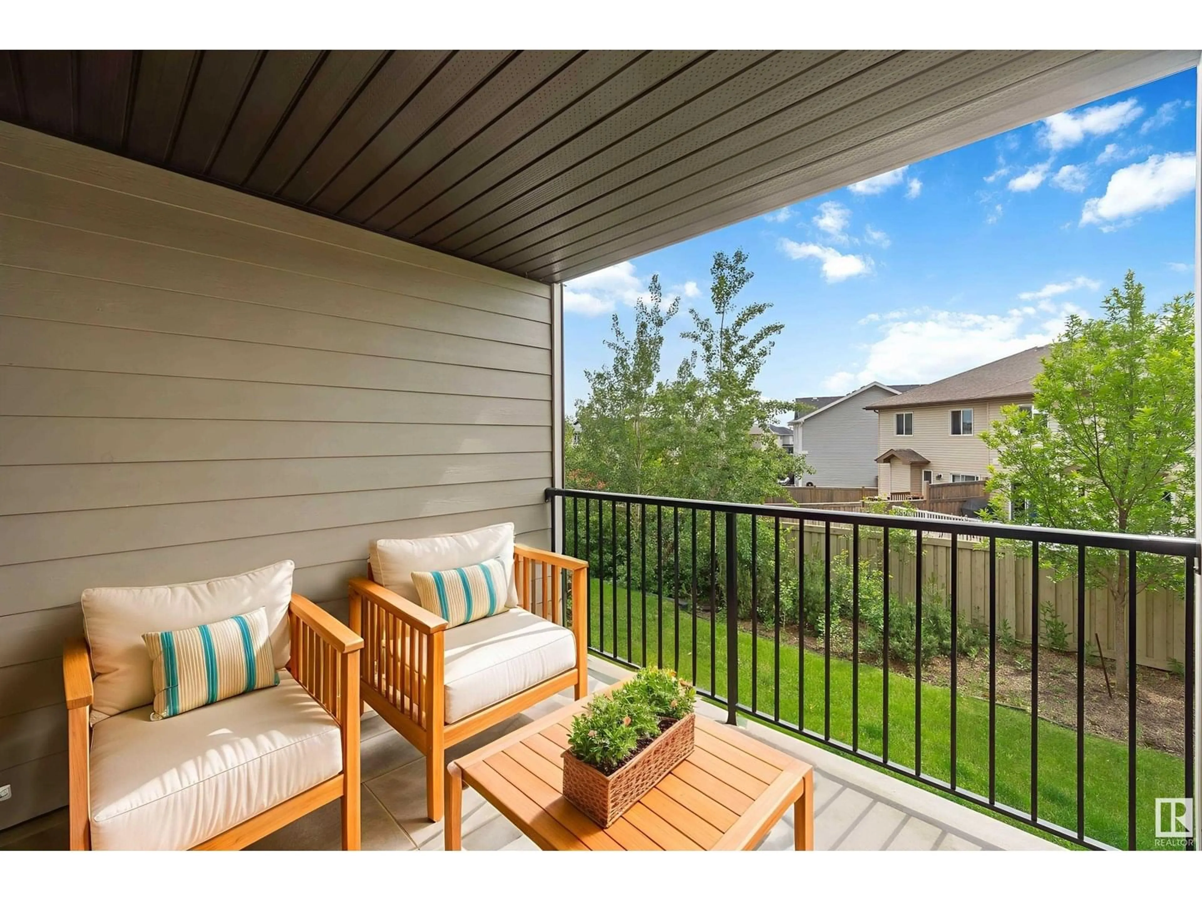 Patio, water/lake/river/ocean view for 207 - 3207 JAMES MOWATT TRAIL SW, Edmonton Alberta T6W3L6