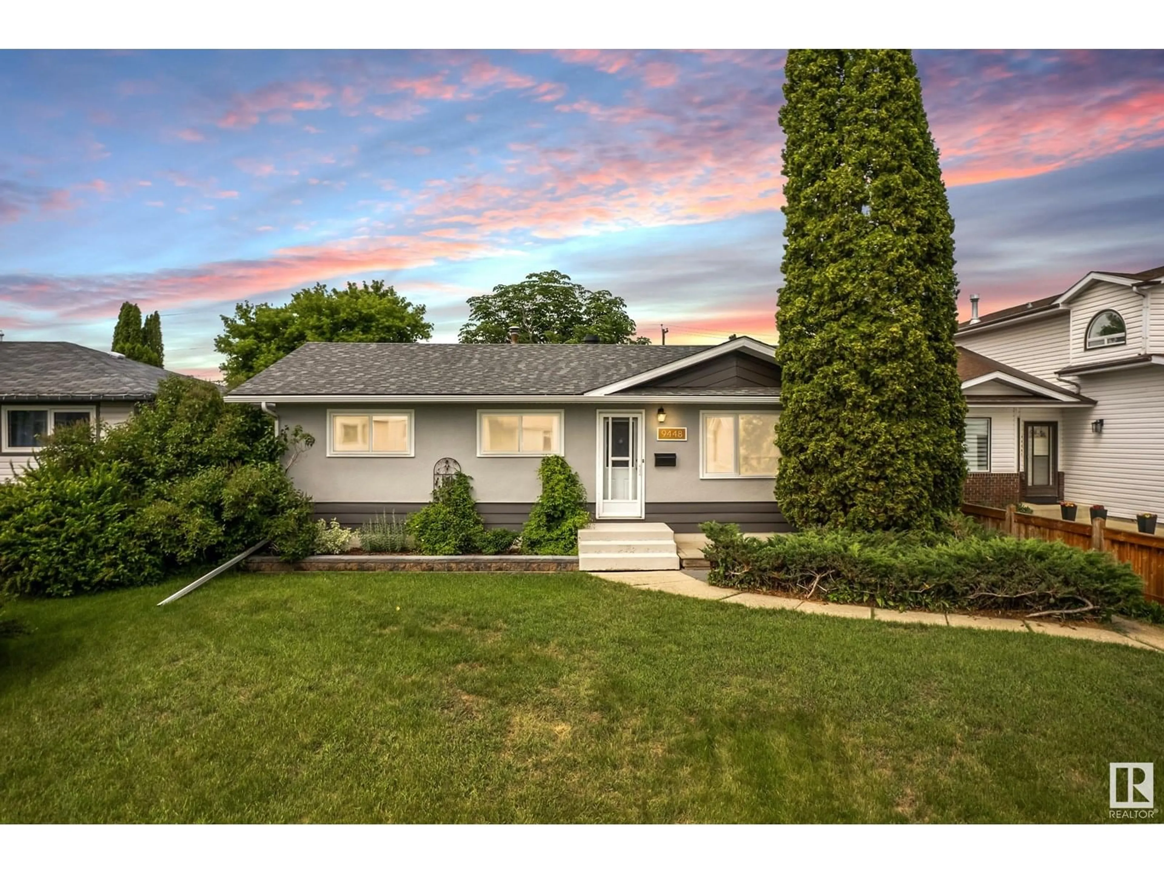 Home with vinyl exterior material, street for NW - 9448 151 ST, Edmonton Alberta T5R1K3