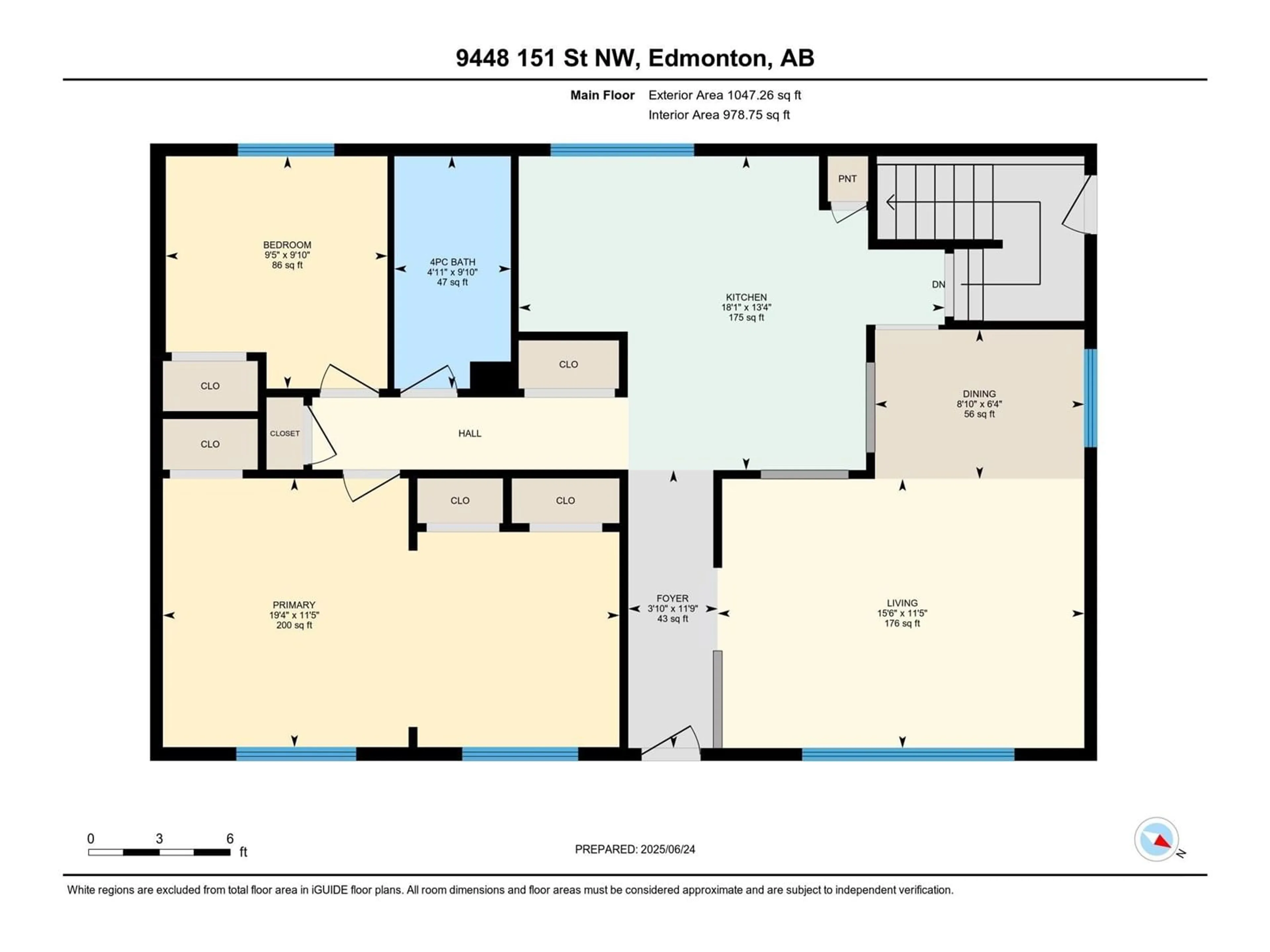 Floor plan for NW - 9448 151 ST, Edmonton Alberta T5R1K3