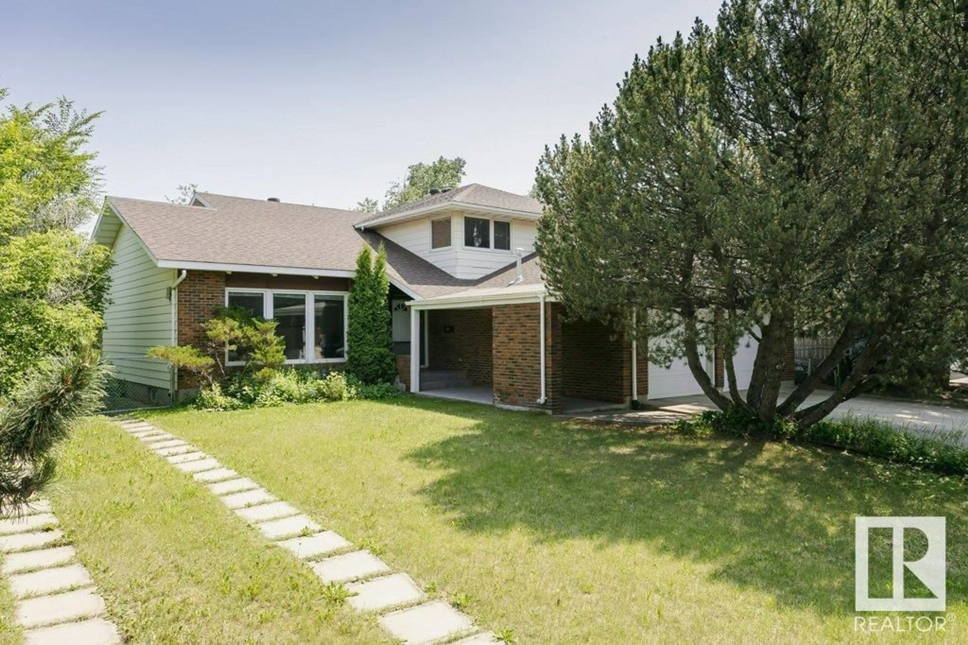 A pic from outside/outdoor area/front of a property/back of a property/a pic from drone, street for NW - 6327 145A ST, Edmonton Alberta T6H4J1