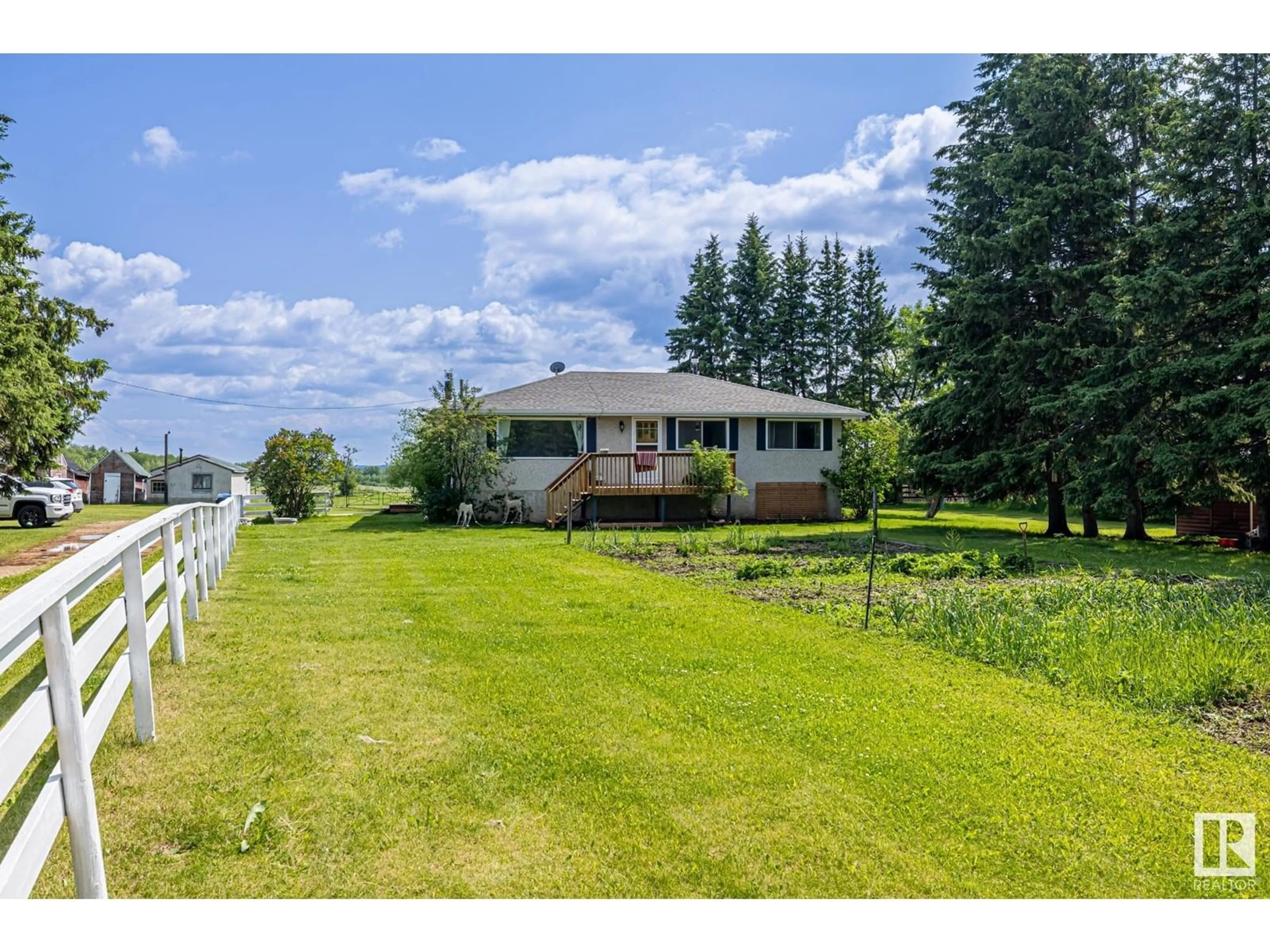 A pic from outside/outdoor area/front of a property/back of a property/a pic from drone, water/lake/river/ocean view for 22037 TWP ROAD 520, Rural Strathcona County Alberta T8A1A6
