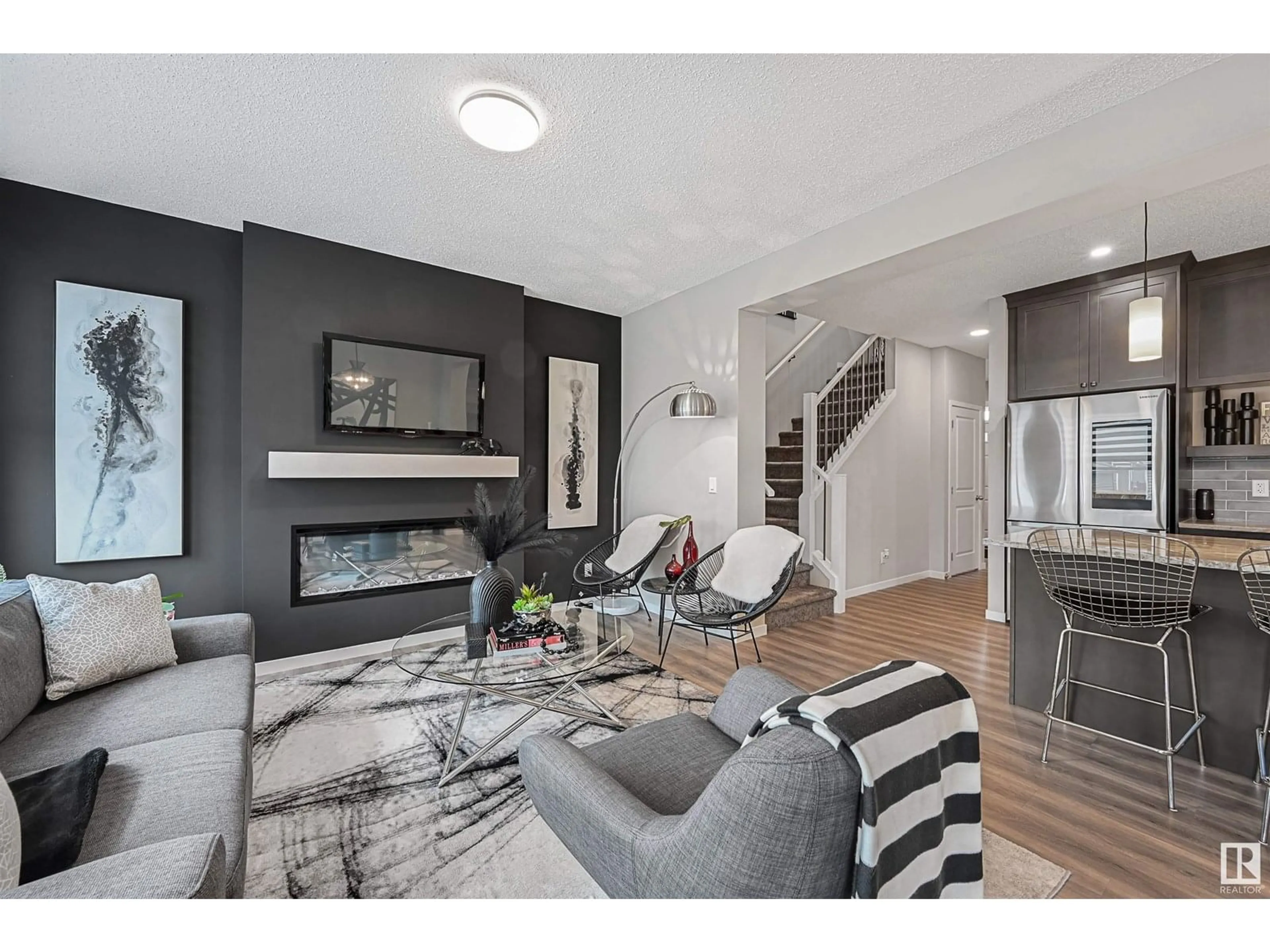 Living room with furniture, unknown for SW - 1914 159 ST, Edmonton Alberta T6W4X7